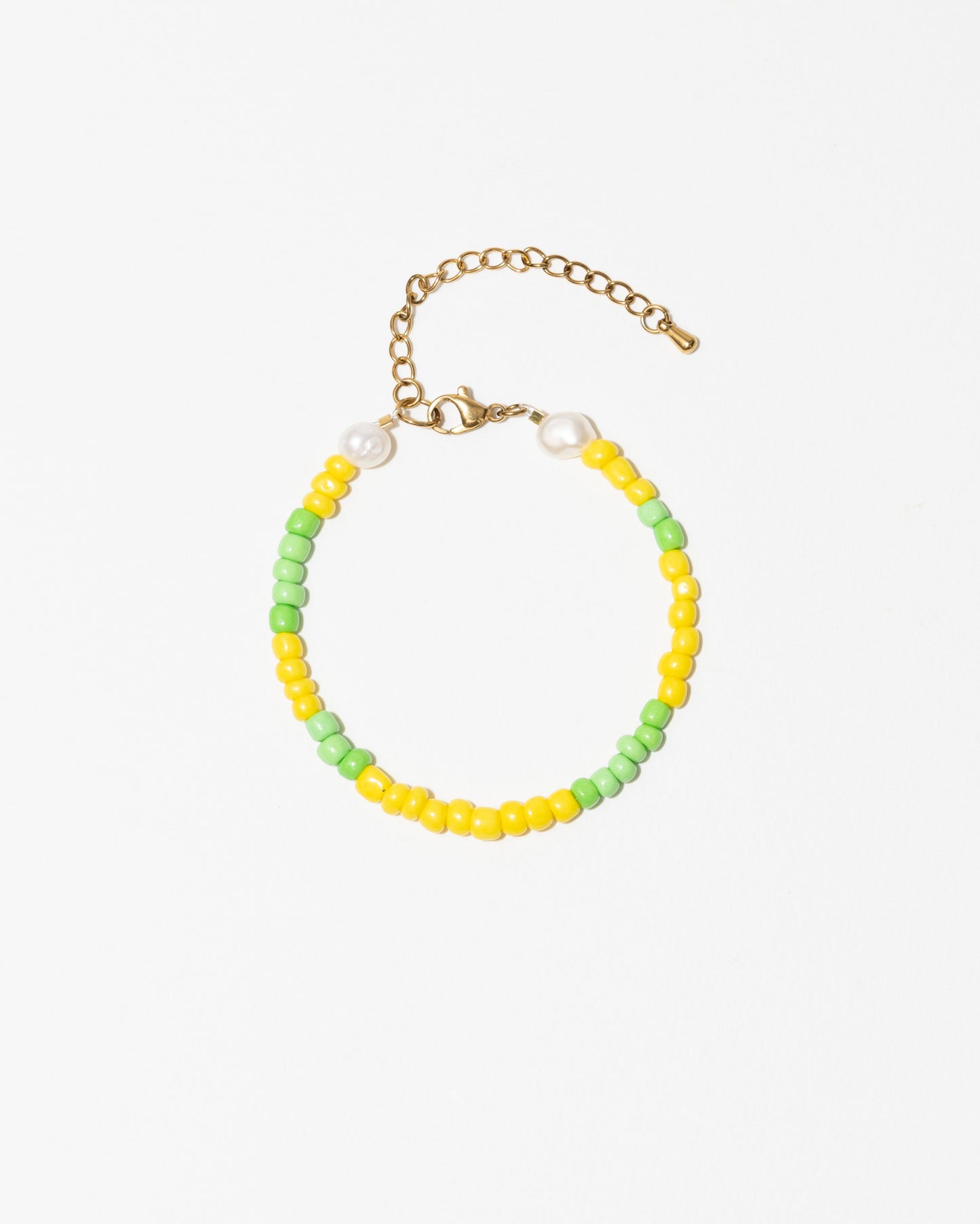 BRACELET - SALT AND PEARLS - Jaune et vert - DROP #4