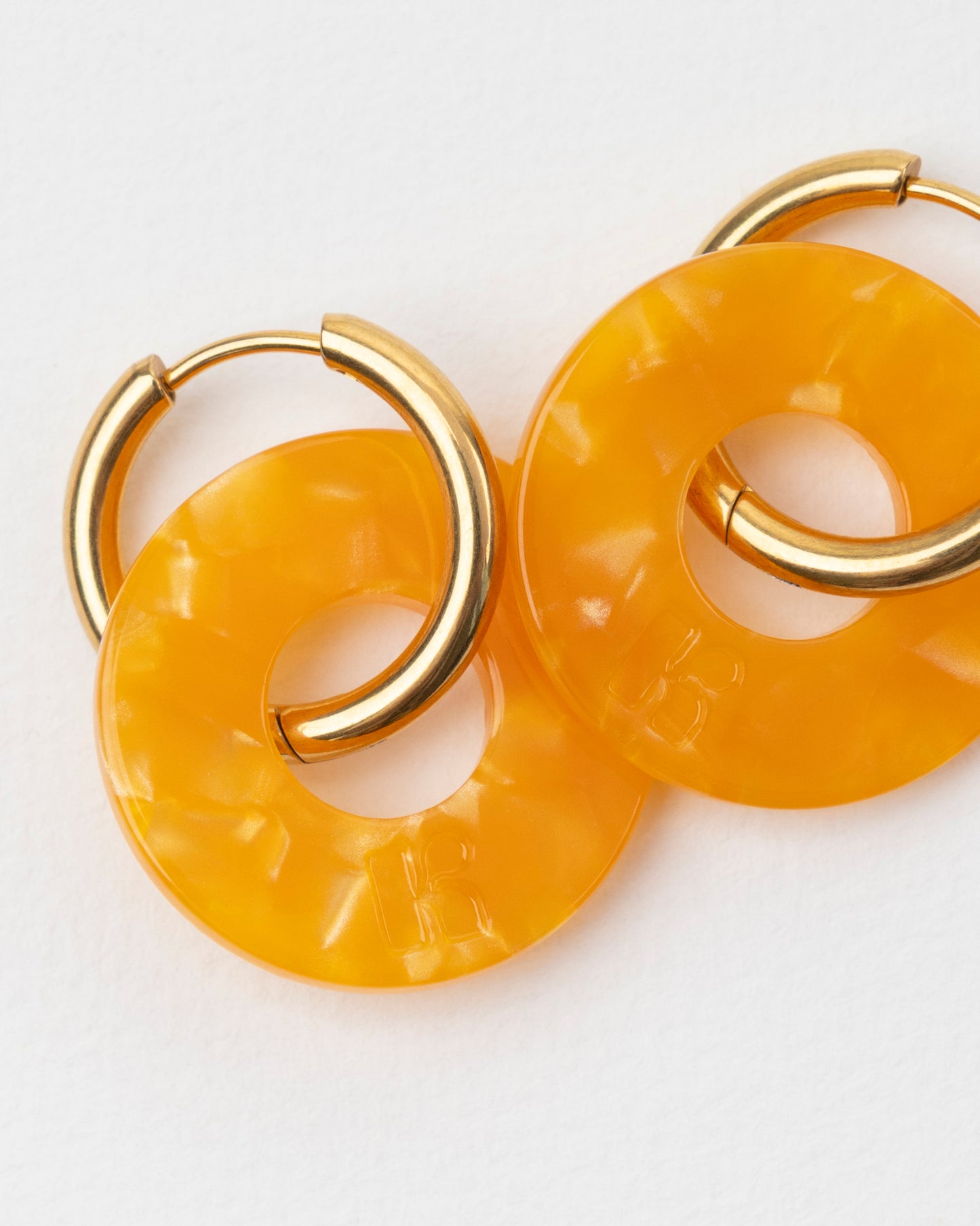 Boucles d'oreilles DONUTS - Abricot -