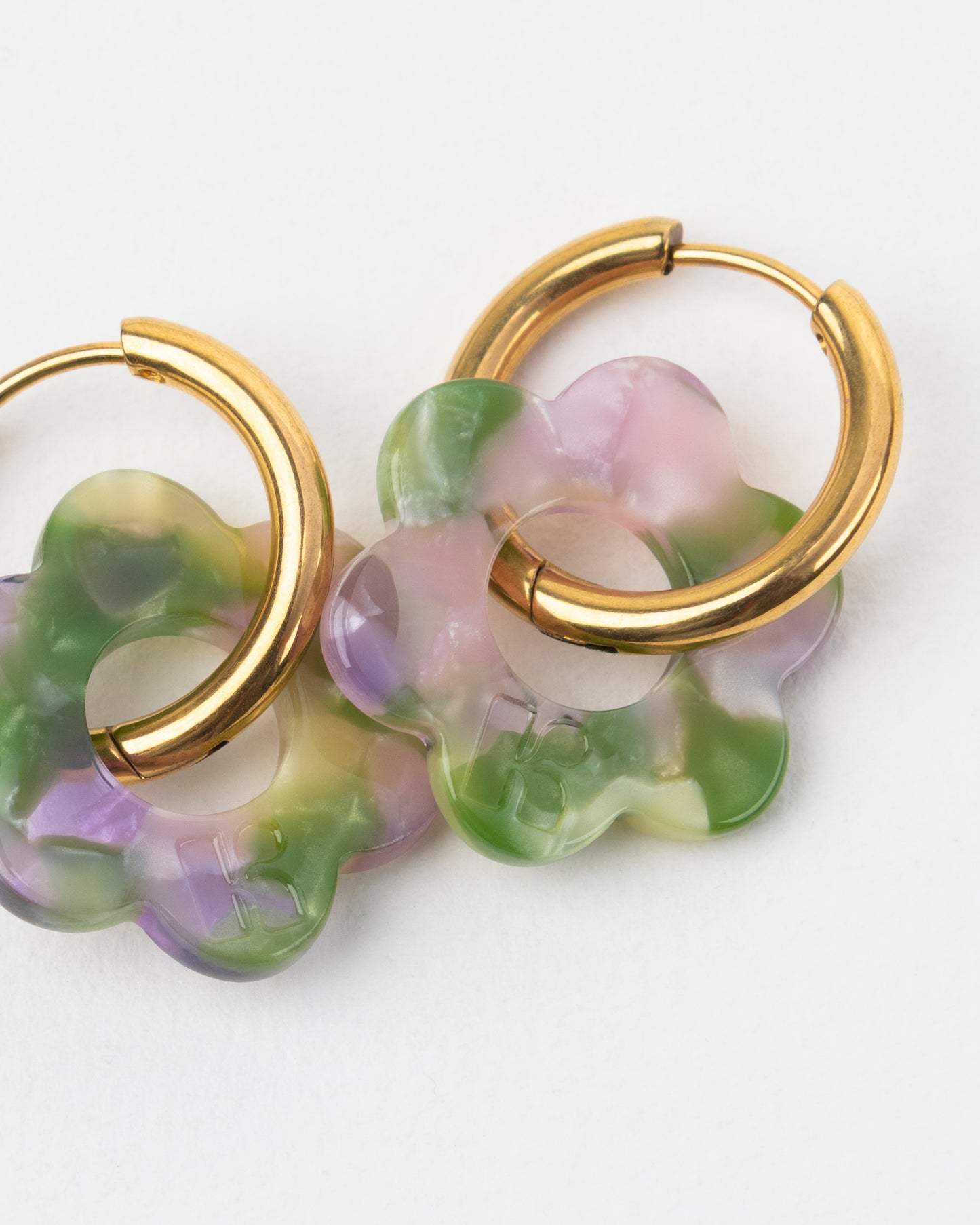 DUO BABY FLEURETTE Green and Lavender