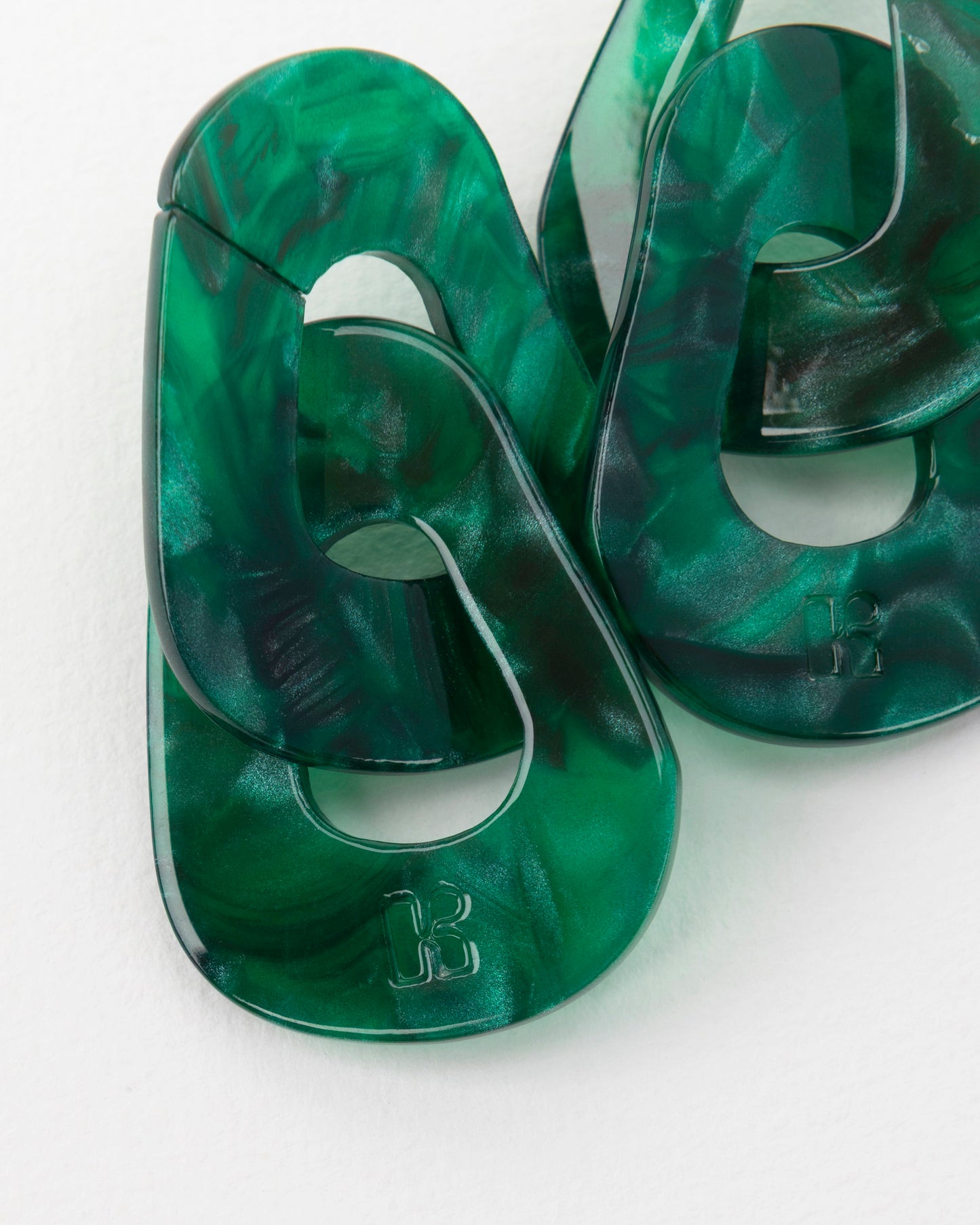 Boucles d'oreilles MAILLON - Vert -