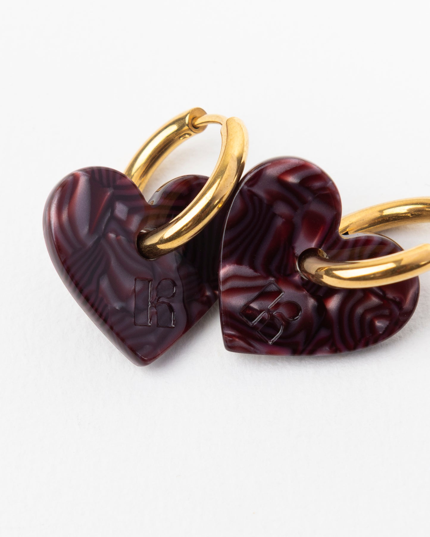 Boucles d'oreilles LOVA LOVA - Lie de vin -