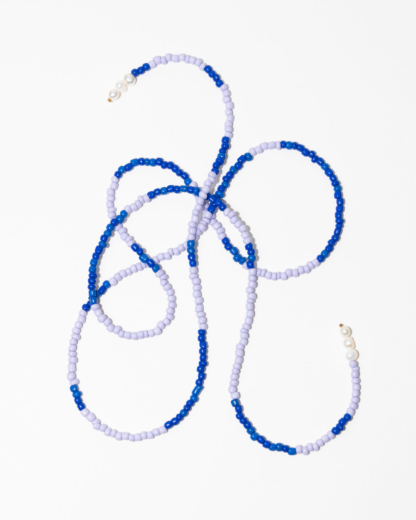 COLLIER - SALT AND PEARLS - Lila et bleu - DROP #4