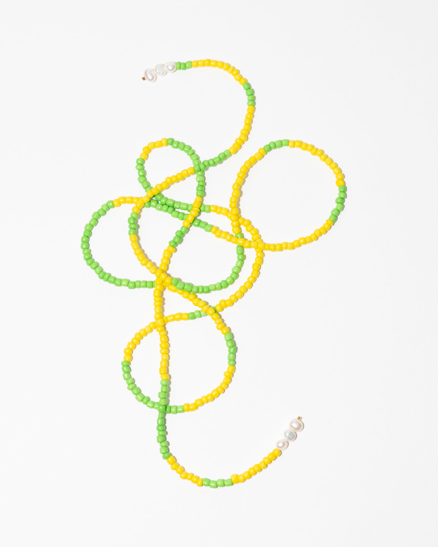 COLLIER - SALT AND PEARLS - Jaune et vert - DROP #4
