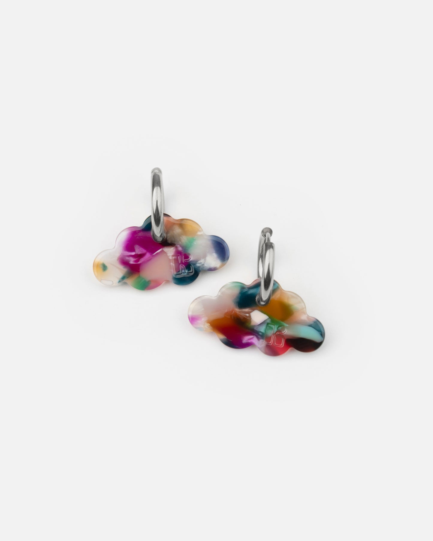 Boucles d'oreilles NUAGE - Confettis -