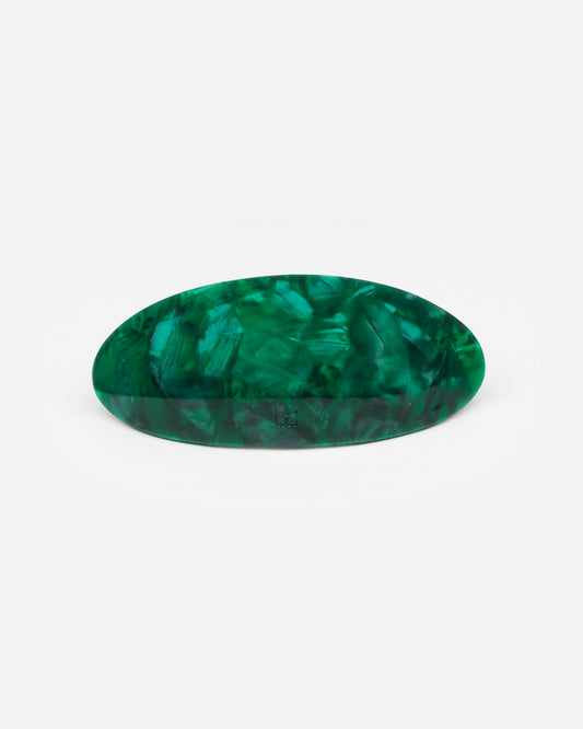 BARRETTE Ovale - VERTE -