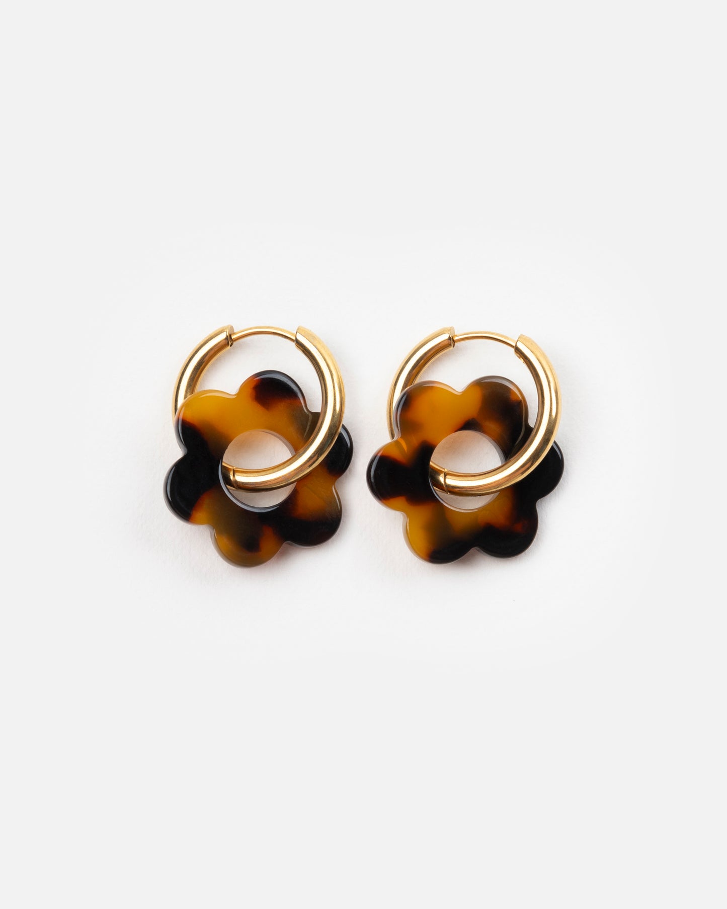 Boucles d'oreilles BABY FLEURETTE - Écaille -