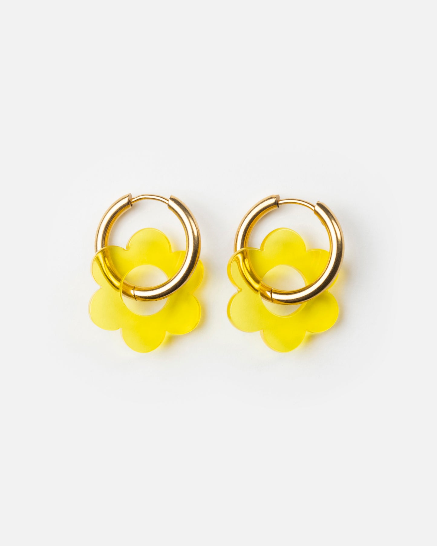 Boucles d'oreilles BABY FLEURETTE - Jaune -