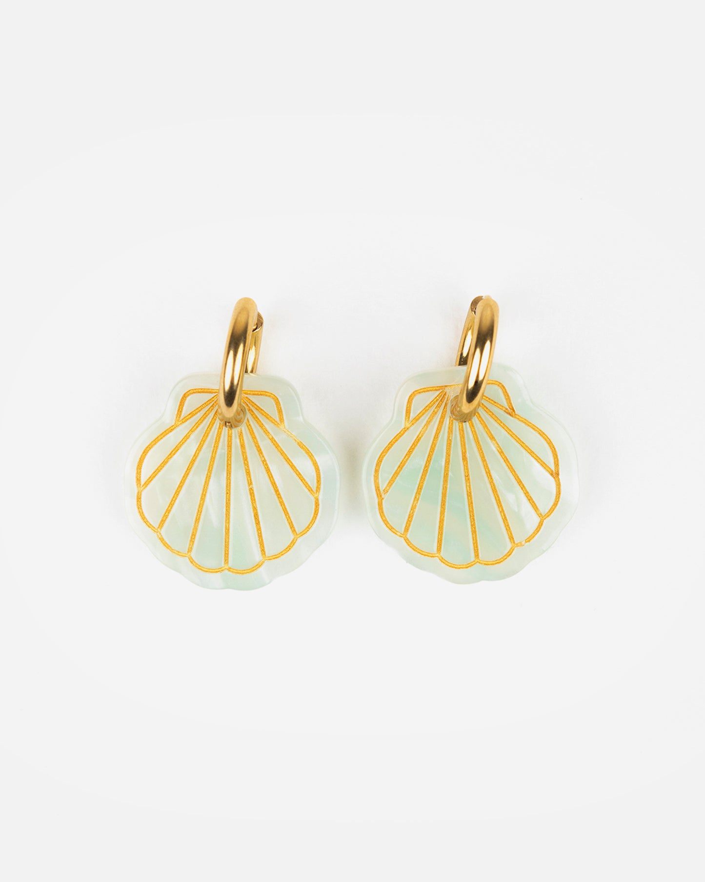 Boucles d'oreilles BABY MERMAID Doré - Turquoise -