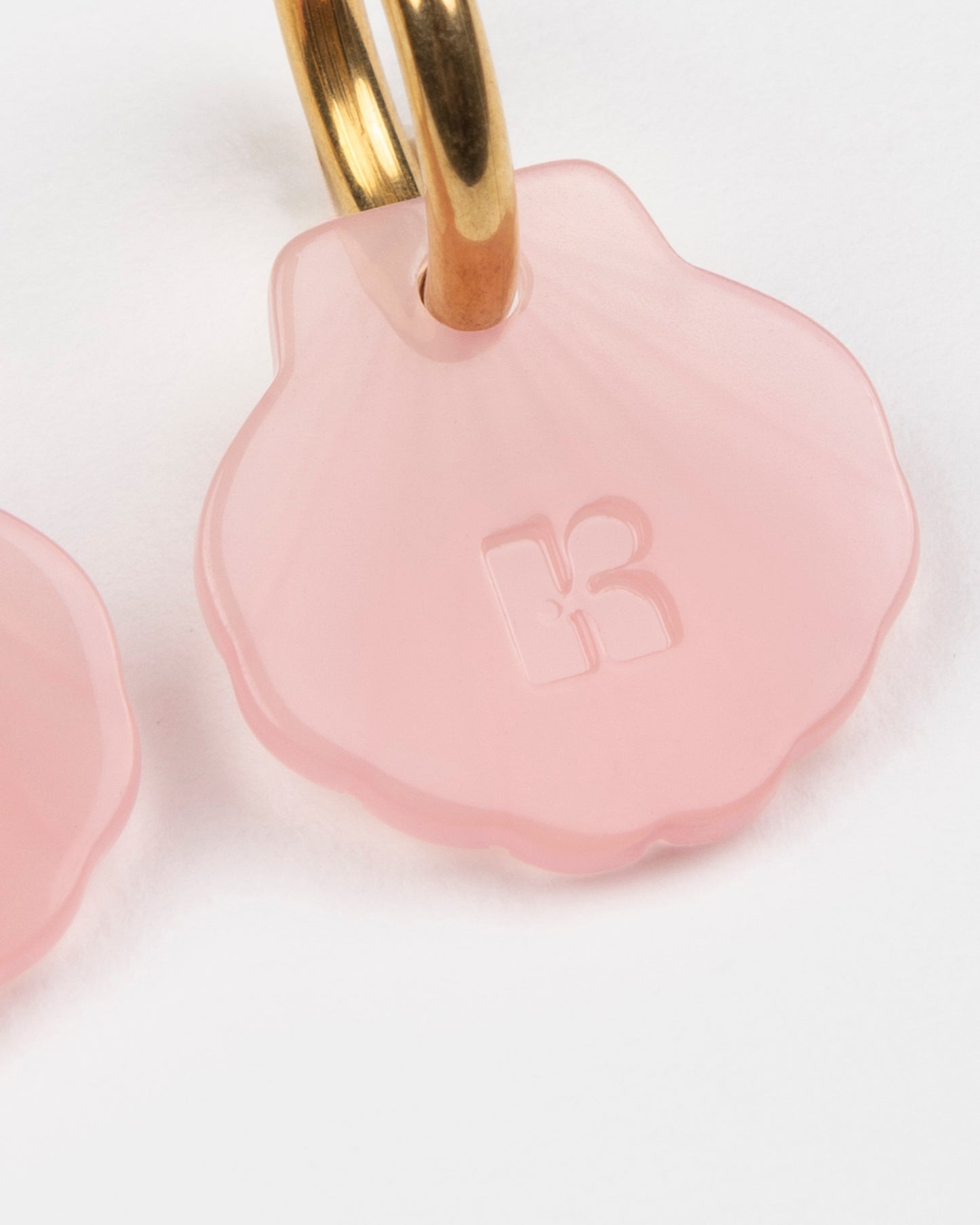Boucles d'oreilles BABY MERMAID - Rose pâle -