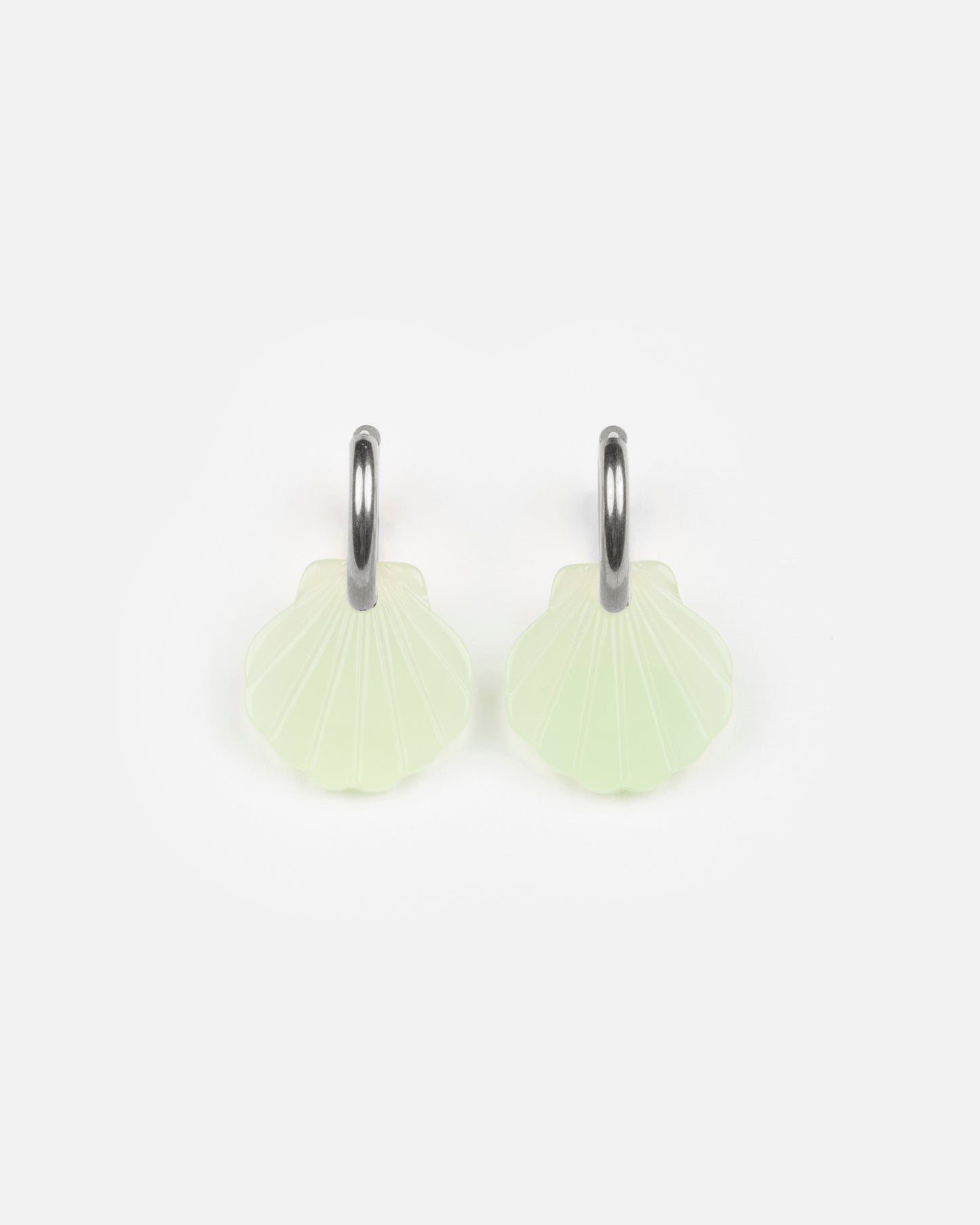 Boucles d'oreilles BABY MERMAID - Vert amande -