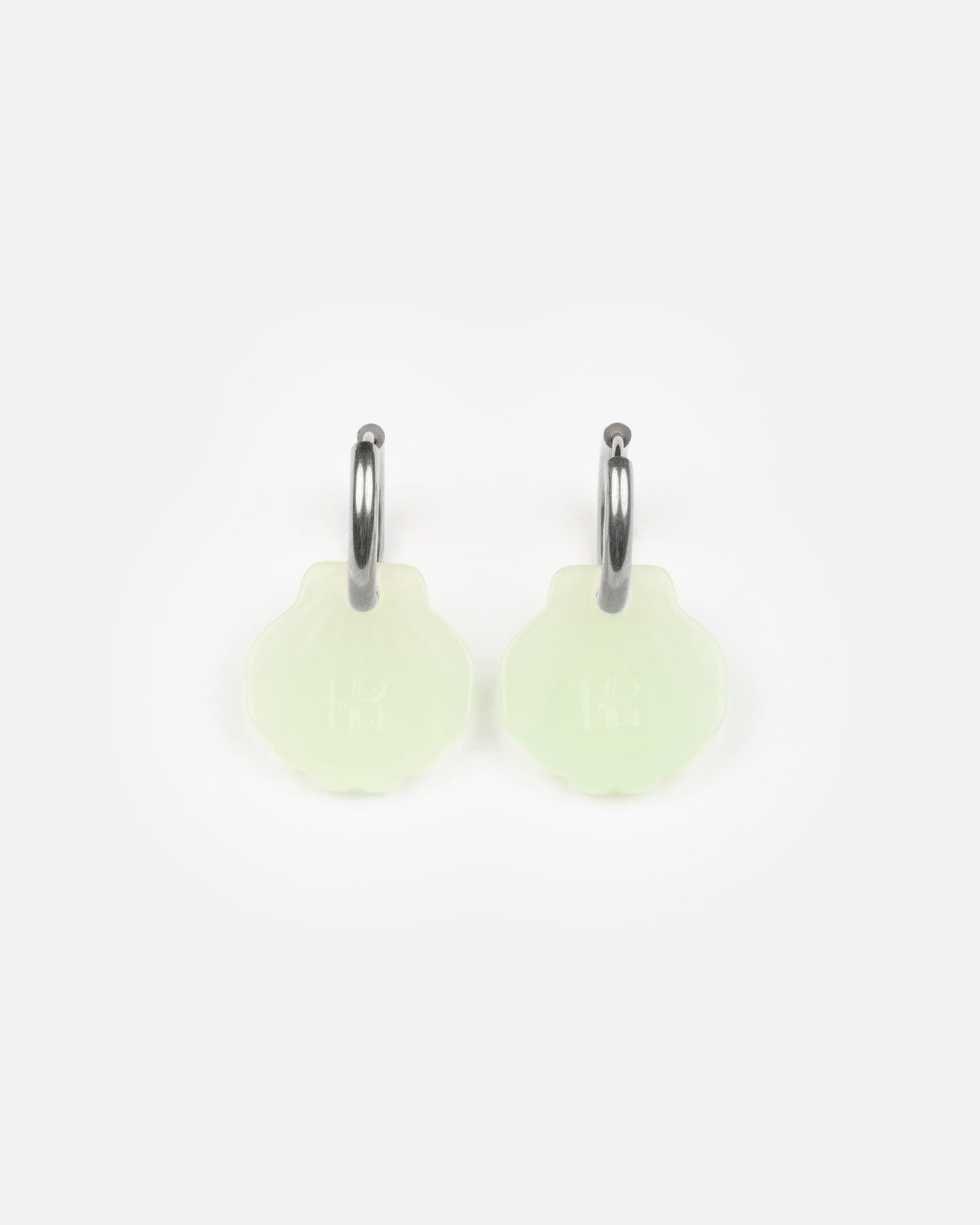Boucles d'oreilles BABY MERMAID - Vert amande -