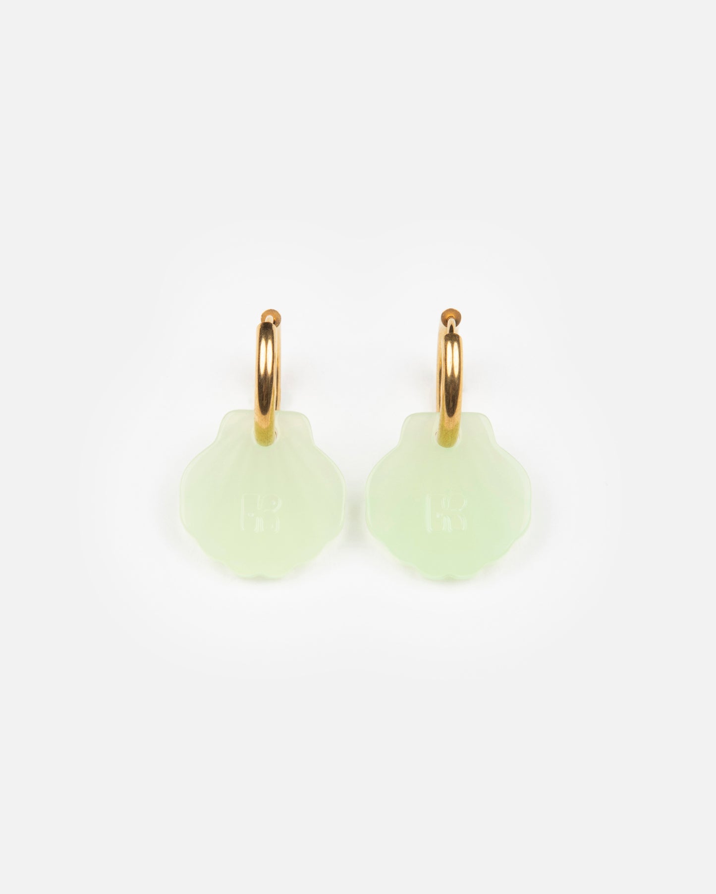 Boucles d'oreilles BABY MERMAID - Vert amande -