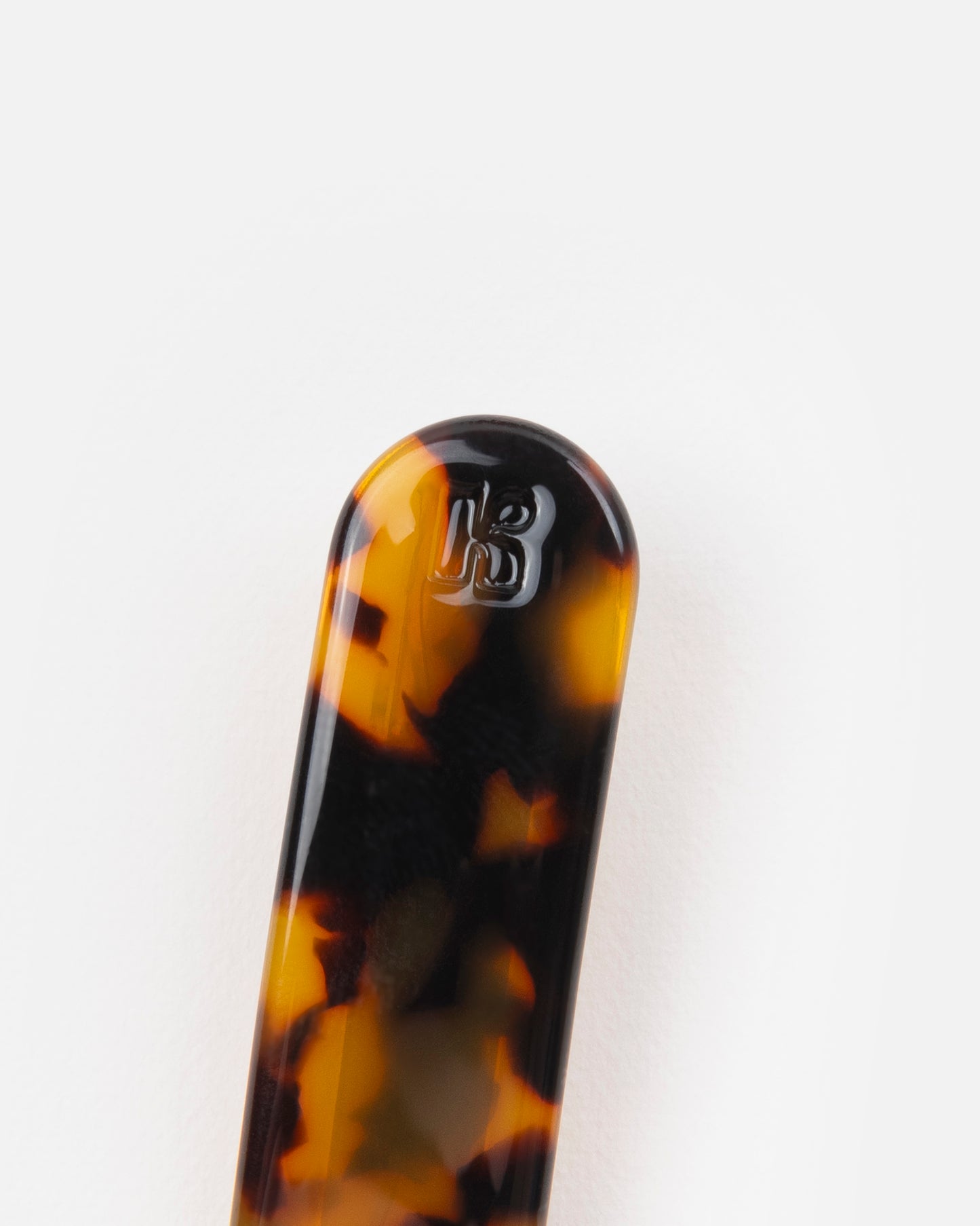 Barrette ARRONDIE - Écaille -