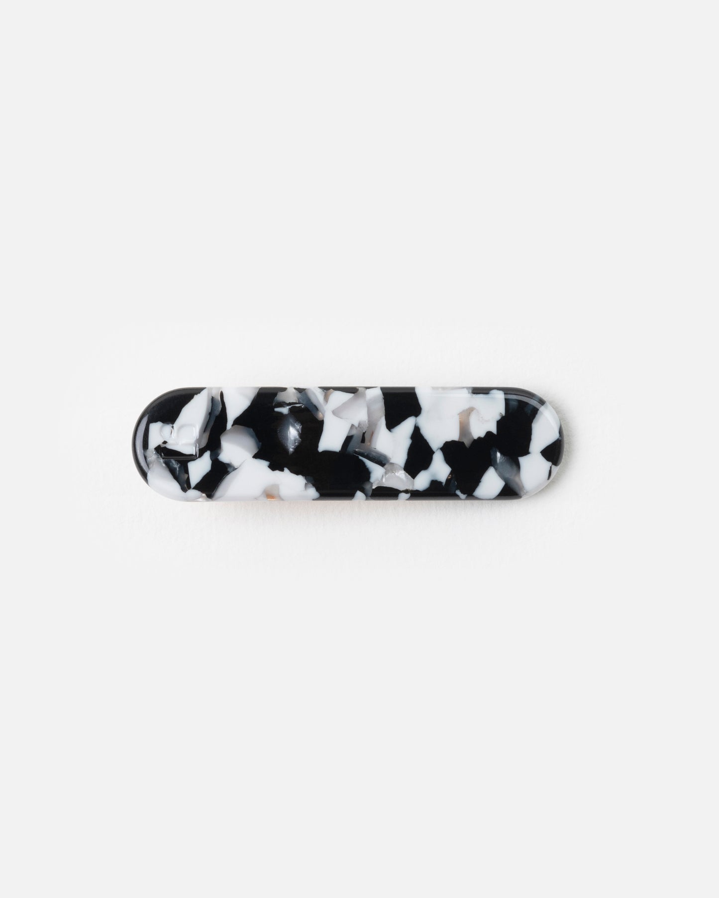 BARRETTE Arrondie - NOIR ET BLANC -