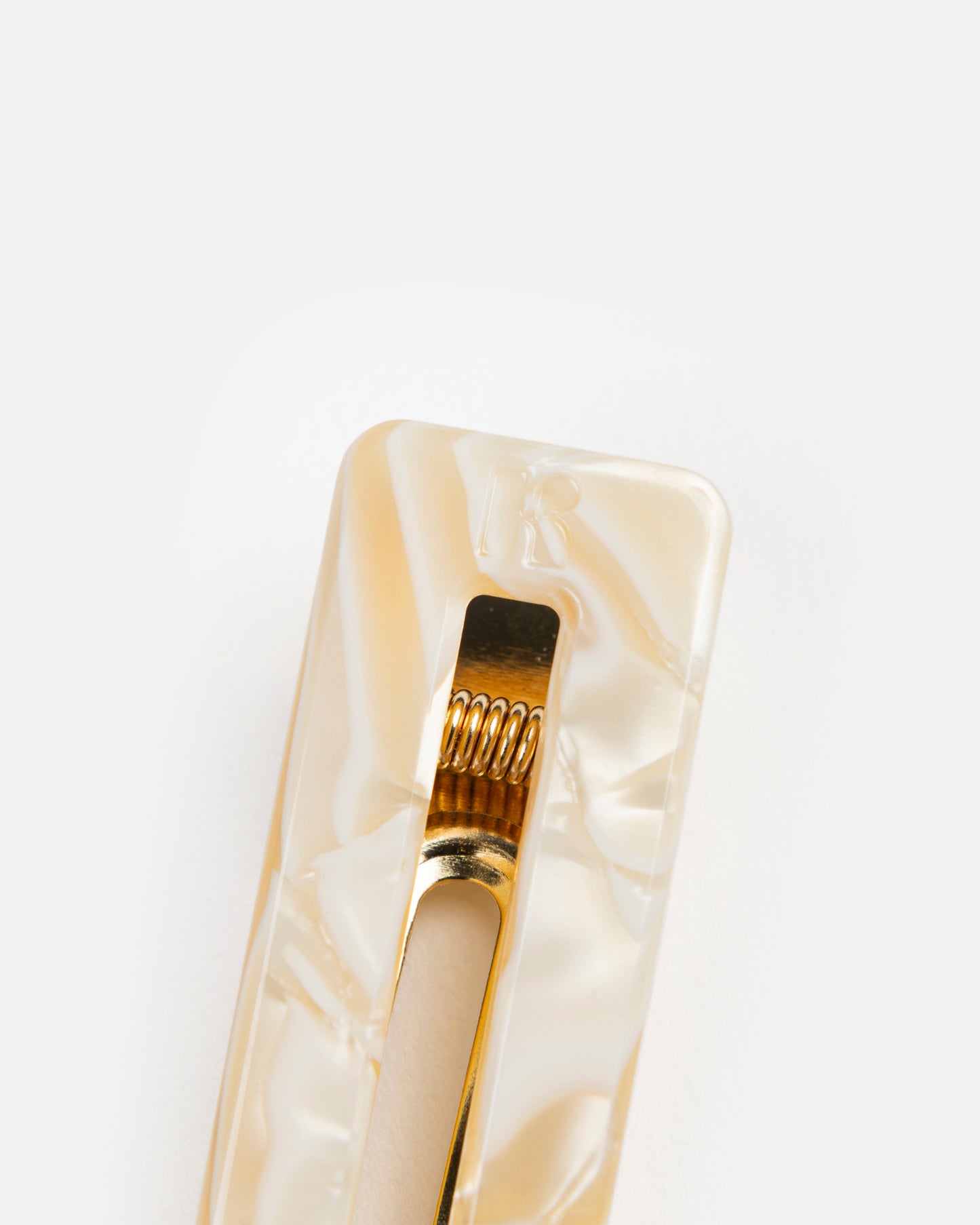 Barrette RECTANGLE - Nude -