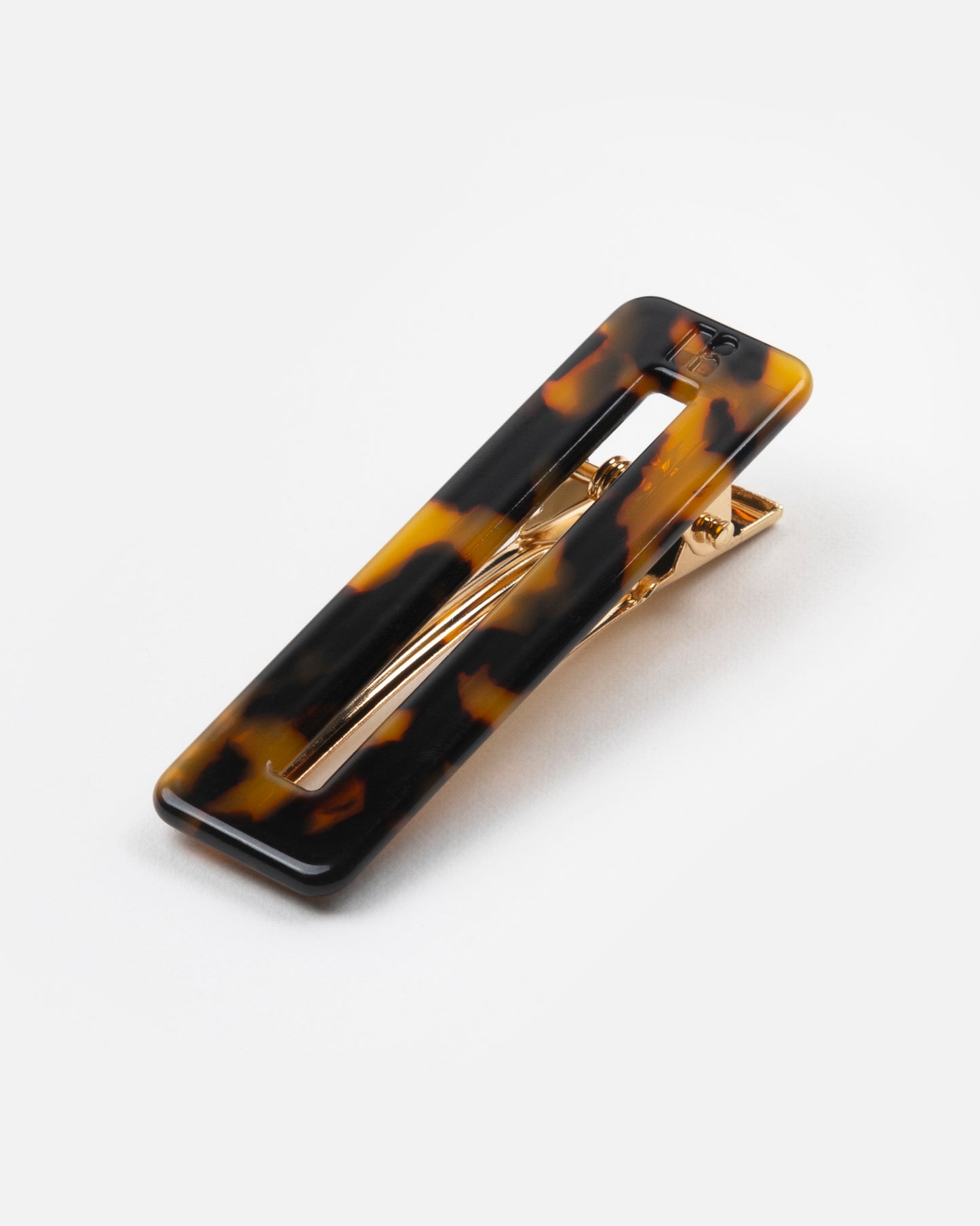 Barrette RECTANGLE - Écaille -