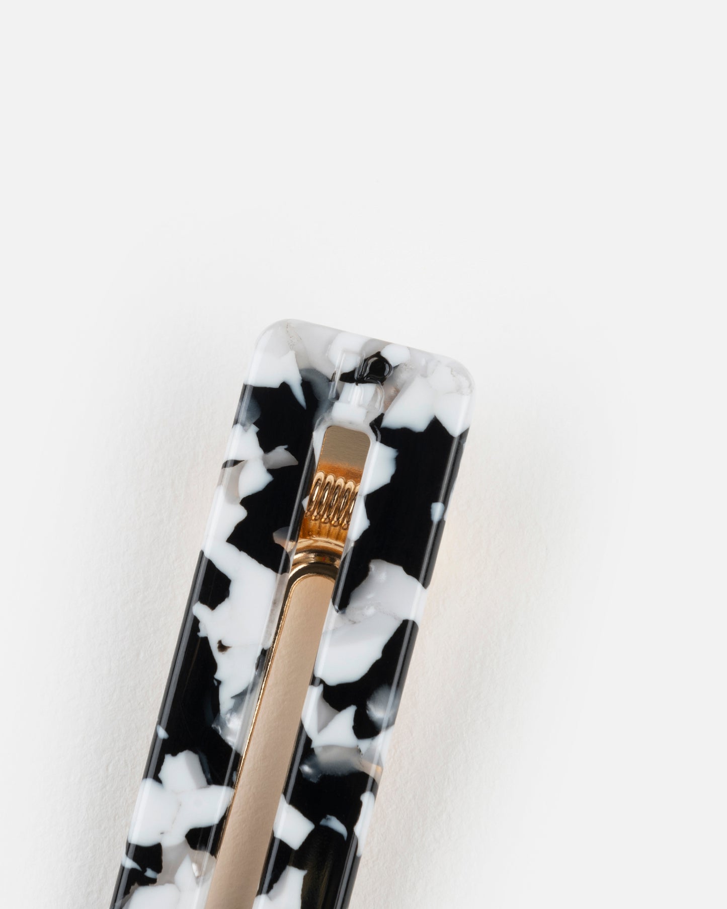 Barrette RECTANGLE - Noir et blanc -