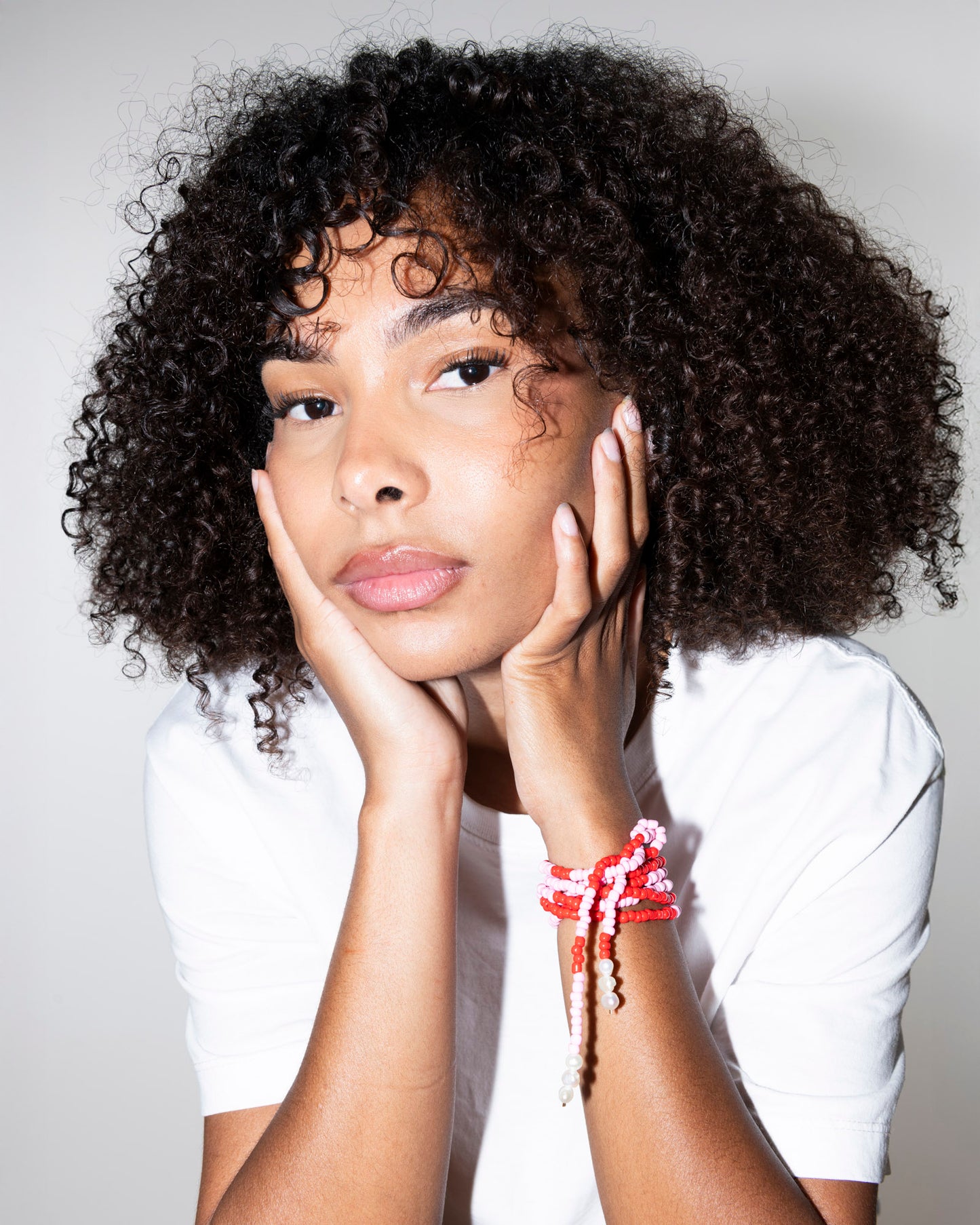COLLIER - SALT AND PEARLS - Rose et rouge - DROP #4