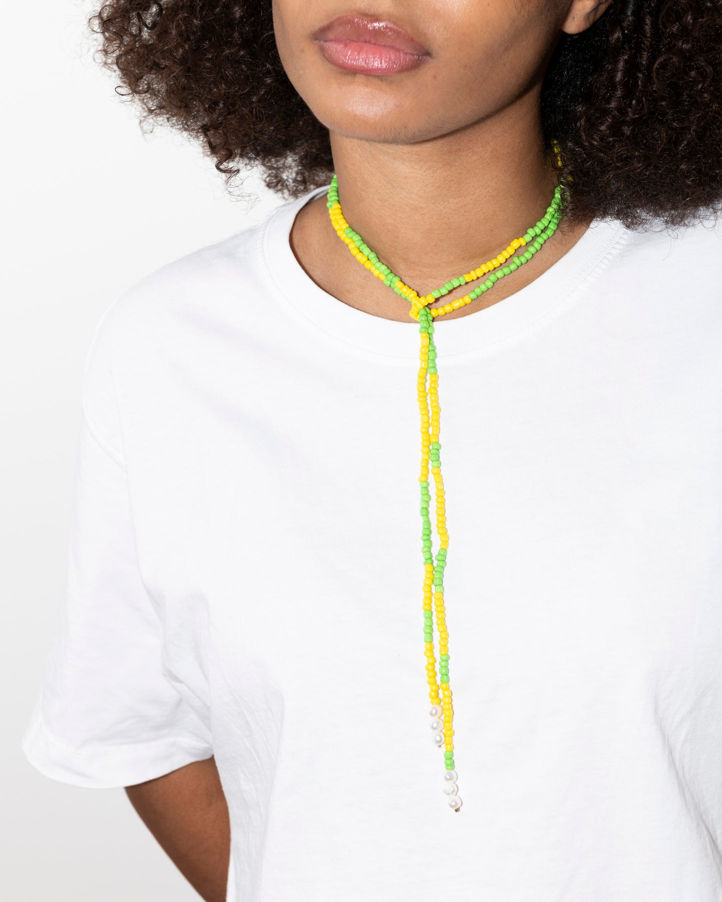 COLLIER - SALT AND PEARLS - Jaune et vert - DROP #4