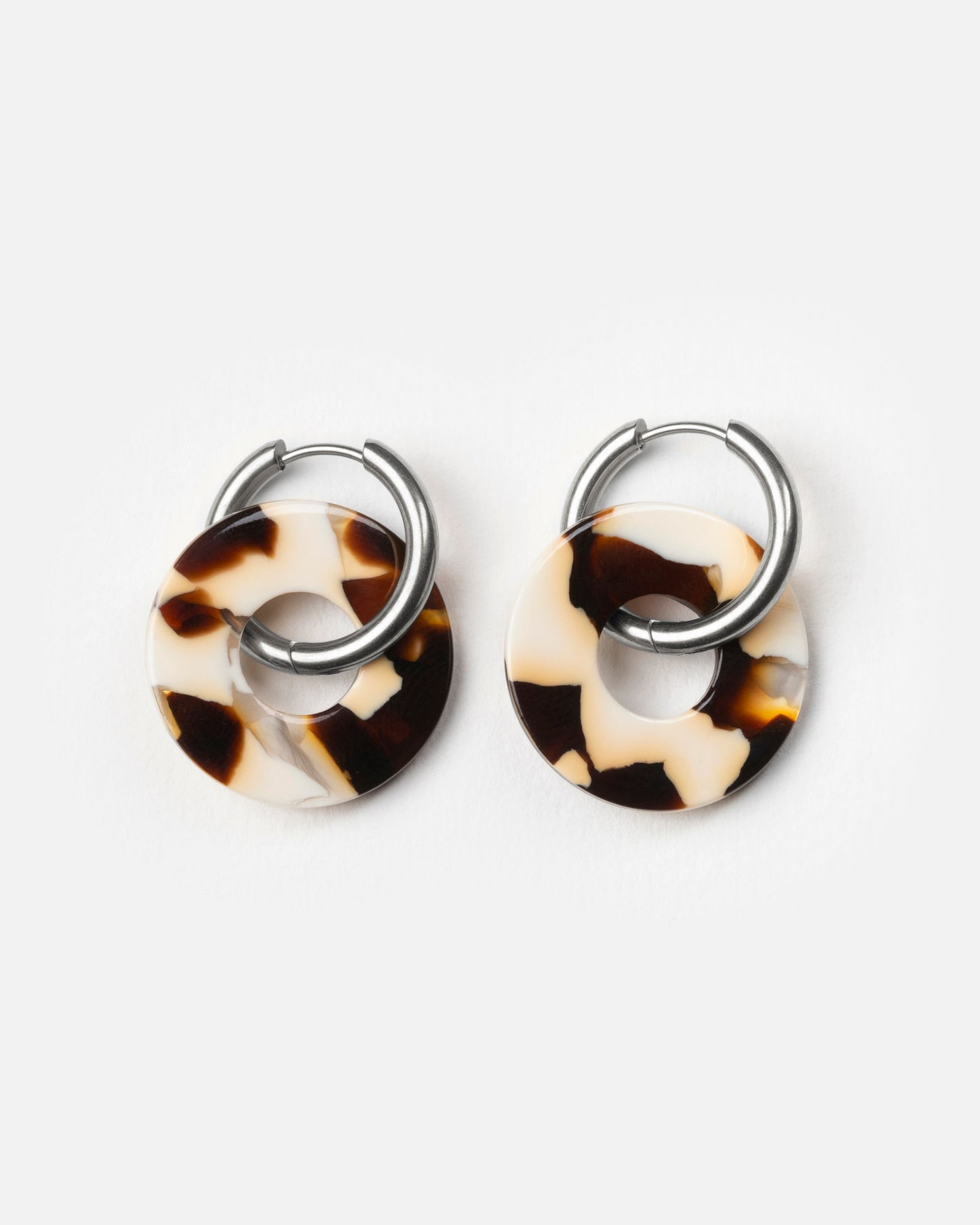Boucles d'oreilles DONUTS - Latte -