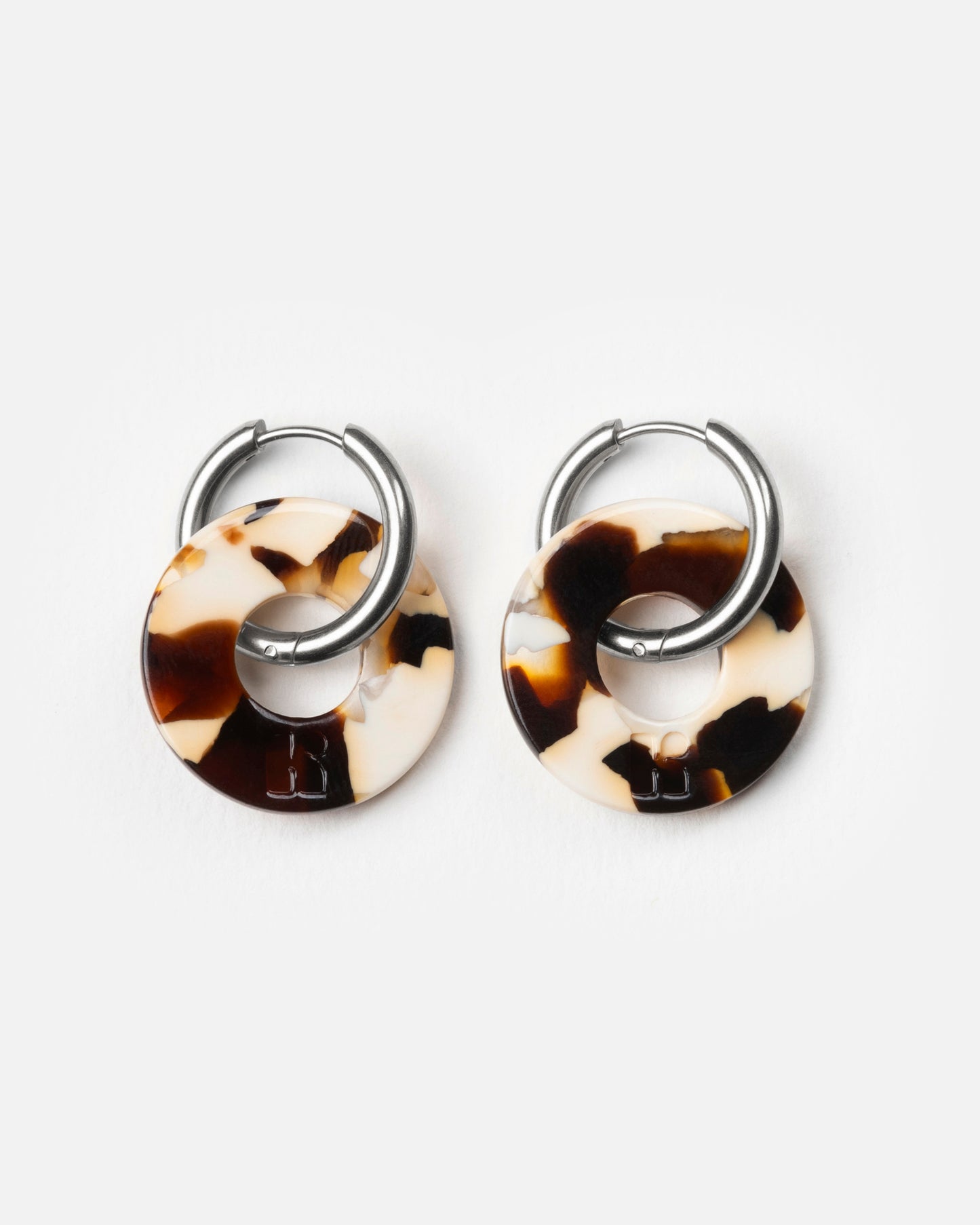 Boucles d'oreilles DONUTS - Latte -