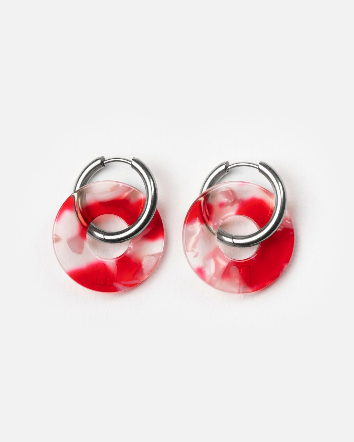 Boucles d'oreilles DONUTS - Rouge -