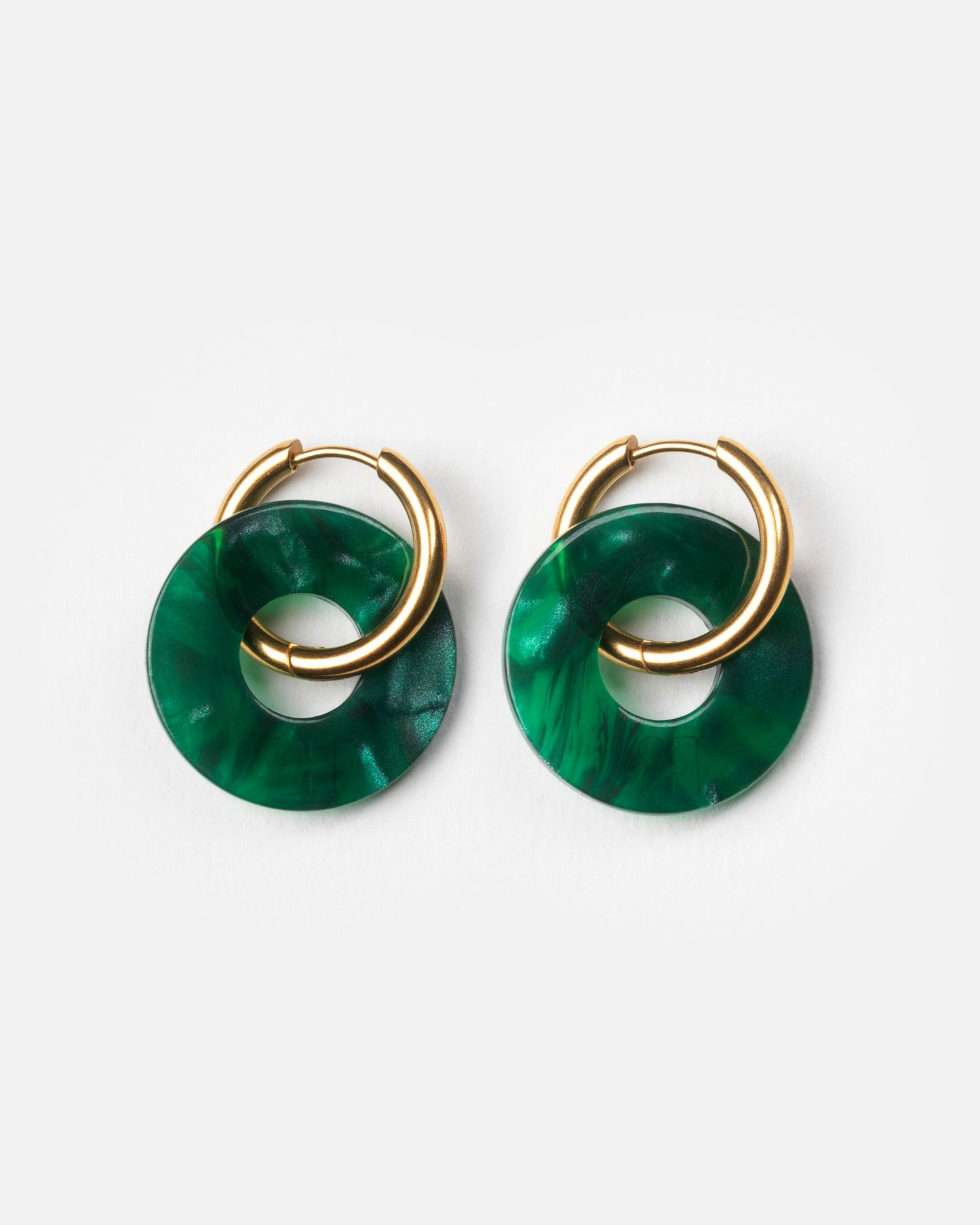 Boucles d'oreilles DONUTS - Vert -