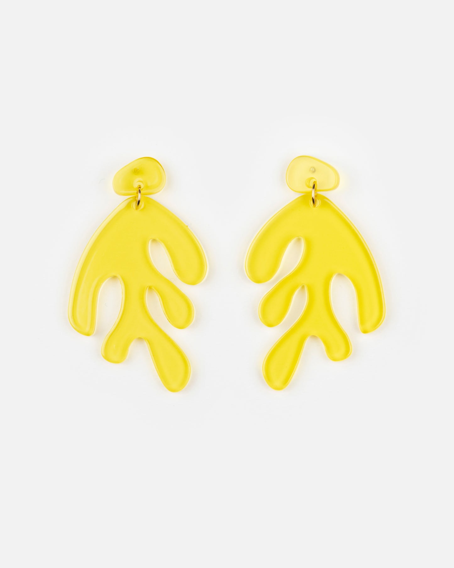 Boucles d'oreilles ALGAE - Jaune -