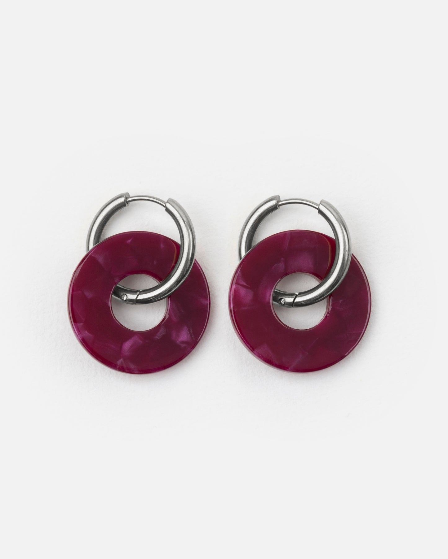 Boucles d'oreilles DONUTS - Cerise -