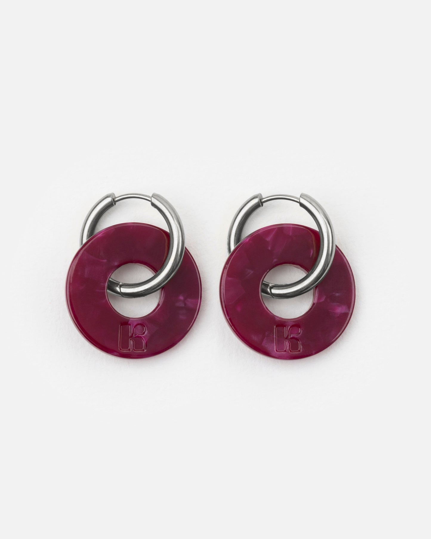 Boucles d'oreilles DONUTS - Cerise -