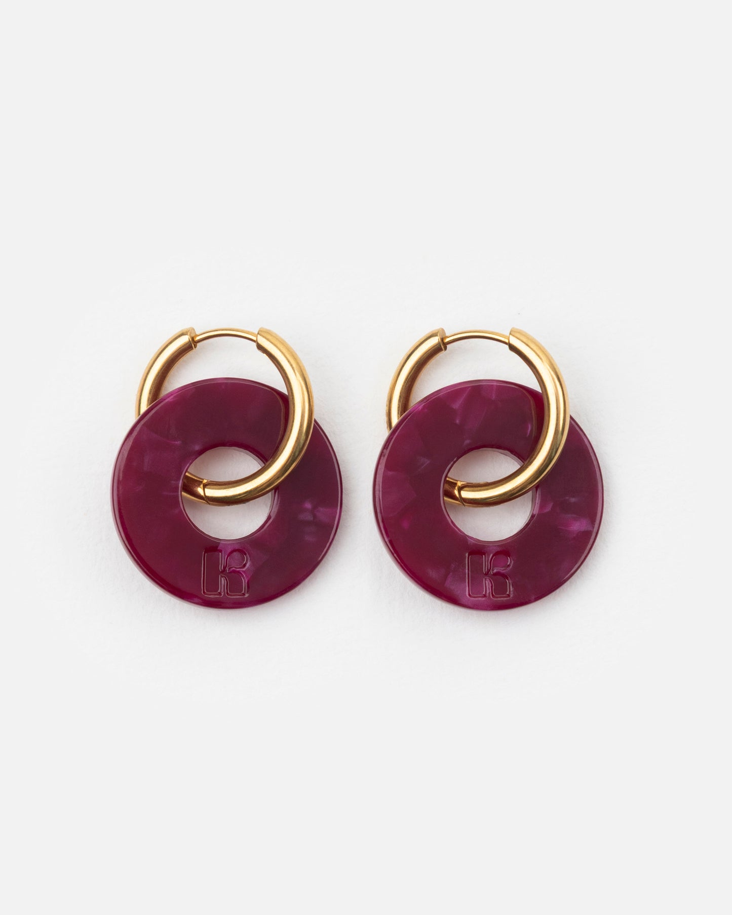 Boucles d'oreilles DONUTS - Cerise -