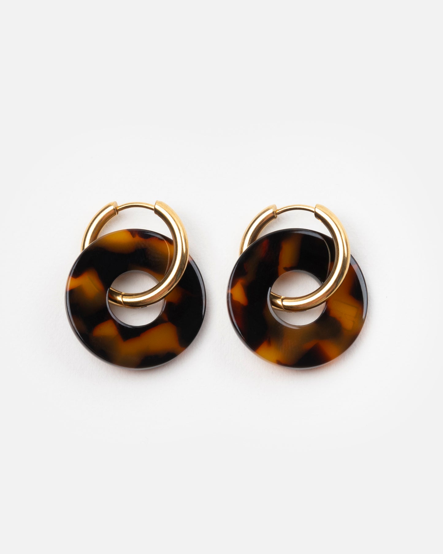 Boucles d'oreilles DONUTS - Écaille -