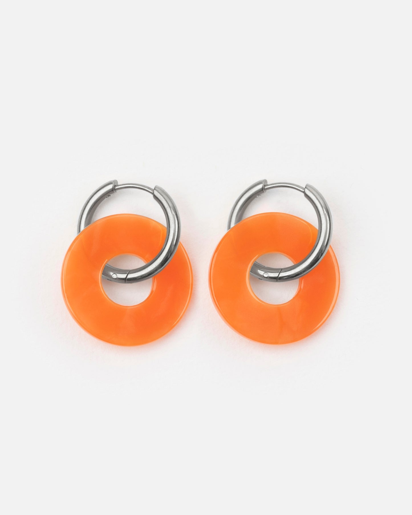 Boucles d'oreilles DONUTS - Orange -