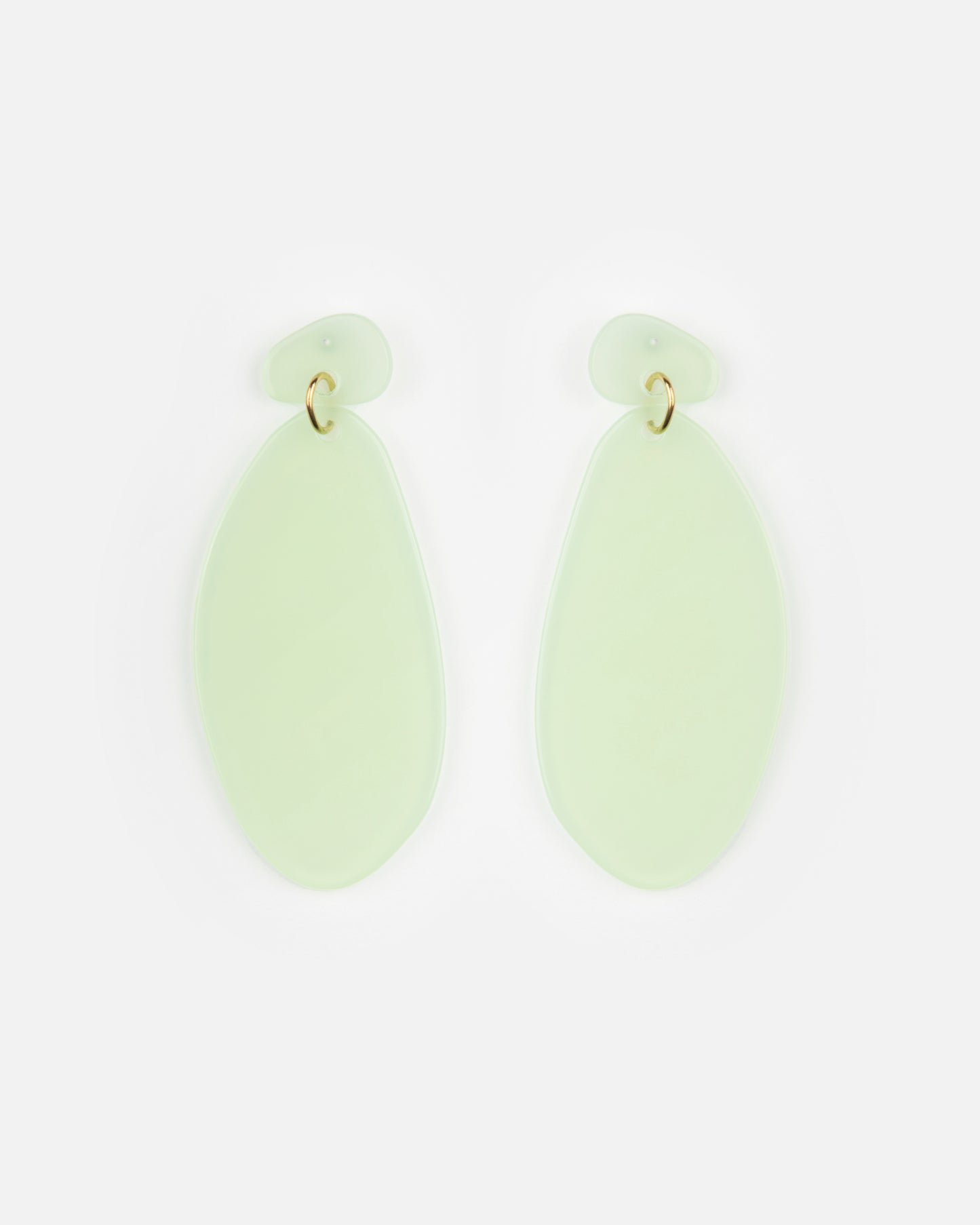 Boucles d'oreilles OVÉ - Vert amande -
