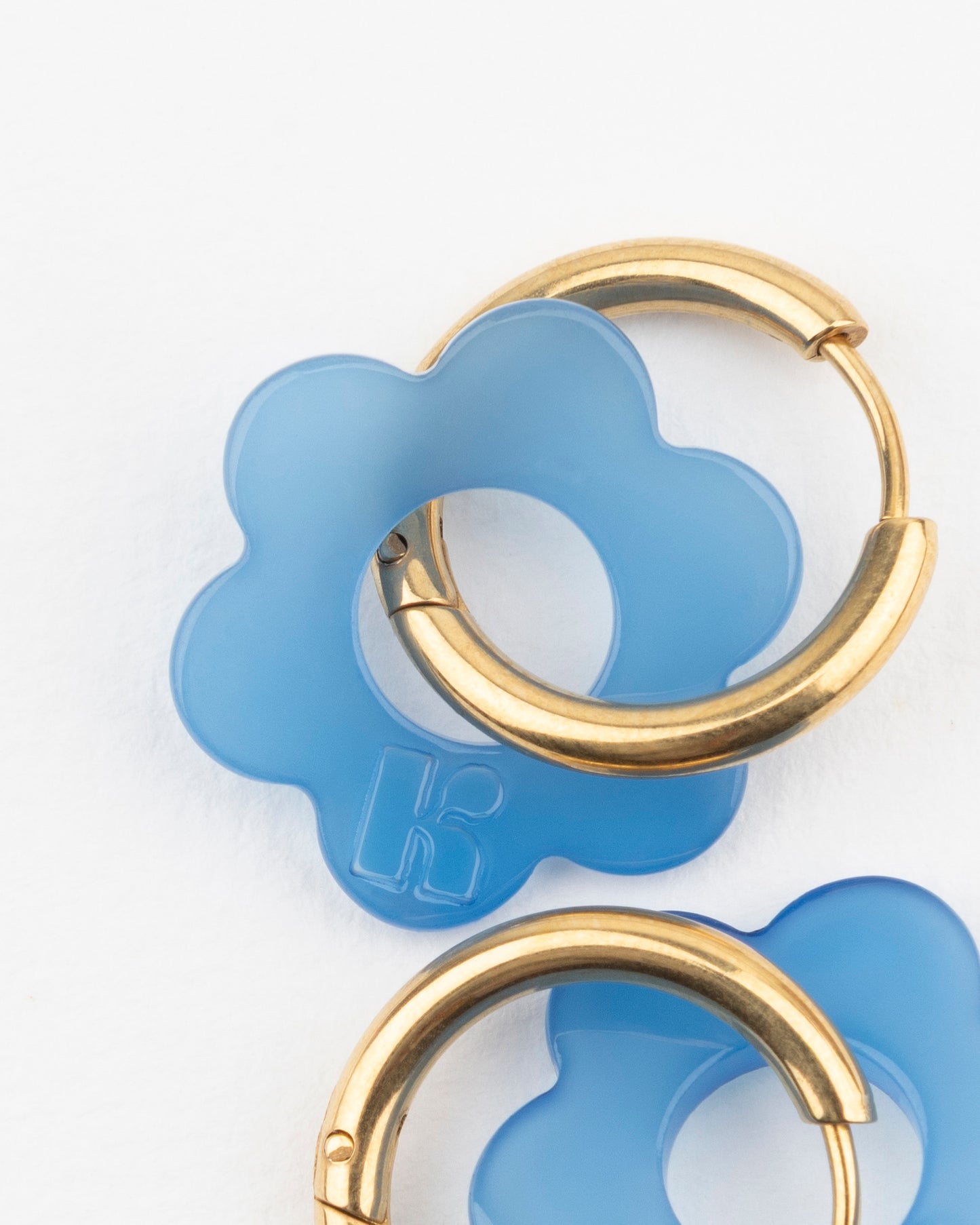 Boucles d'oreilles BABY FLEURETTE - Bleu -