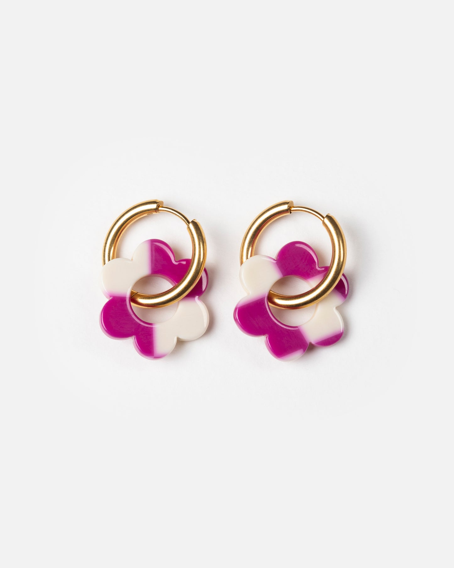 Boucles d'oreilles BABY FLEURETTE - Carreaux -