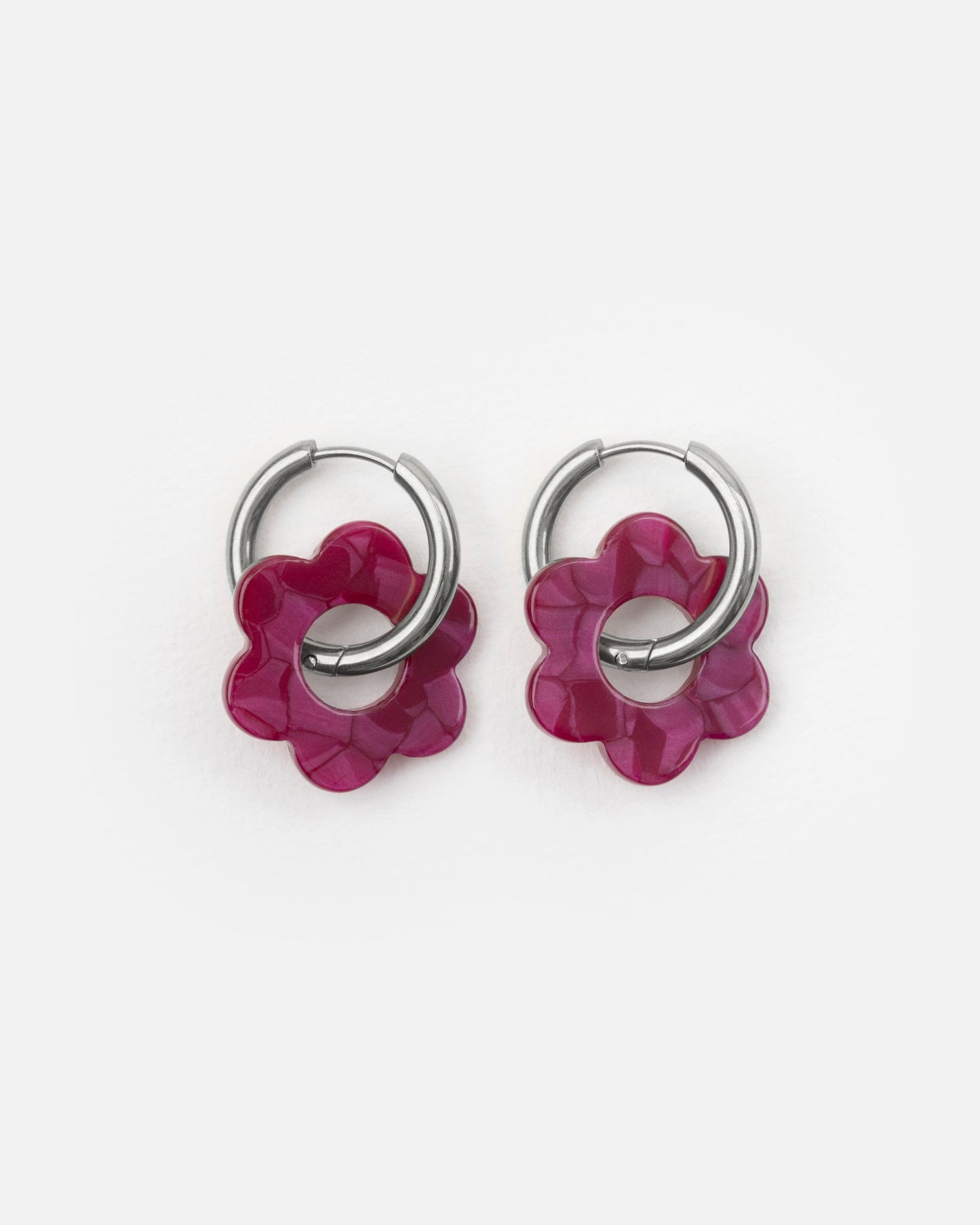 Boucles d'oreilles BABY FLEURETTE - Cerise -