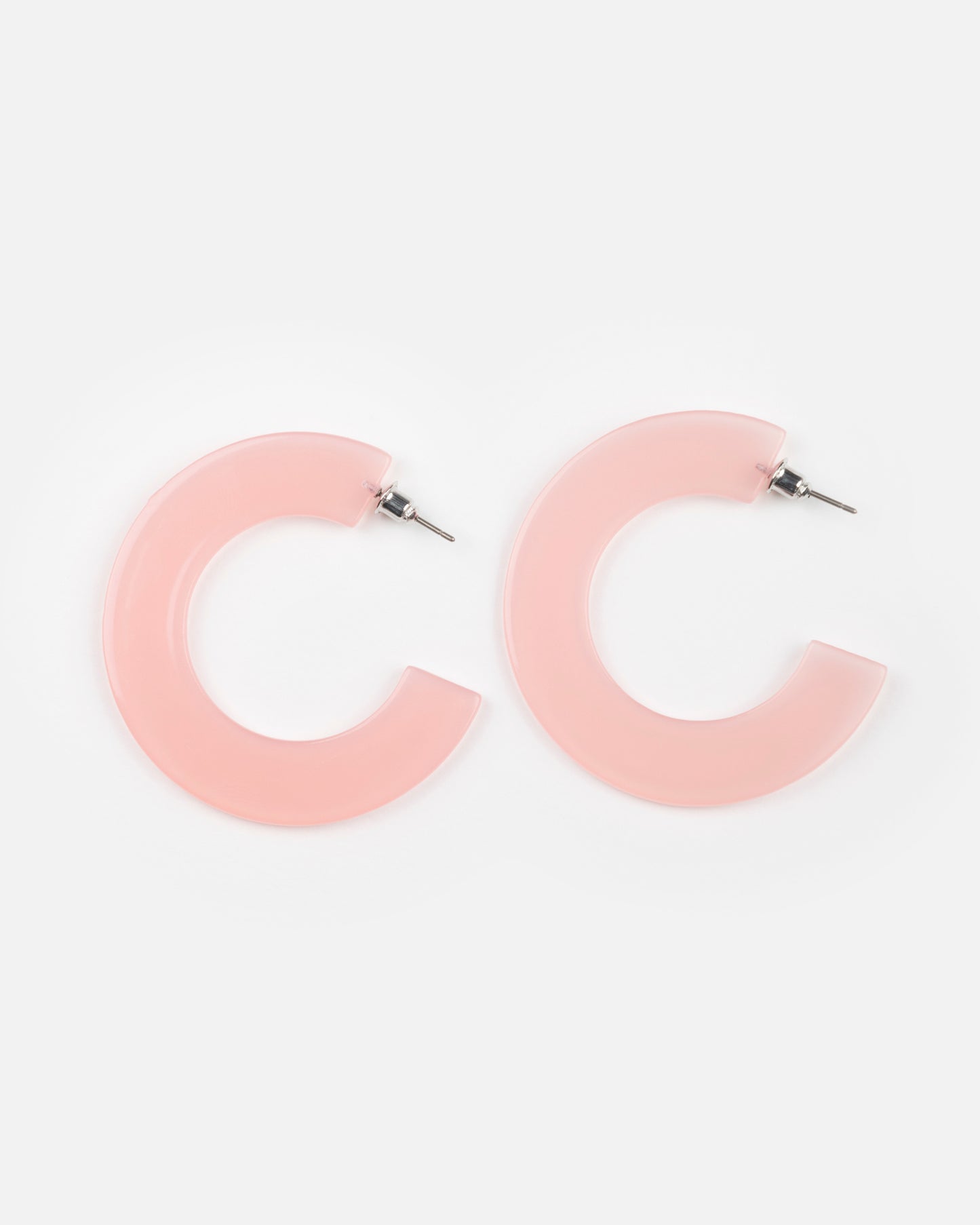 Boucles d'oreilles GINZA - Rose pĂąle -