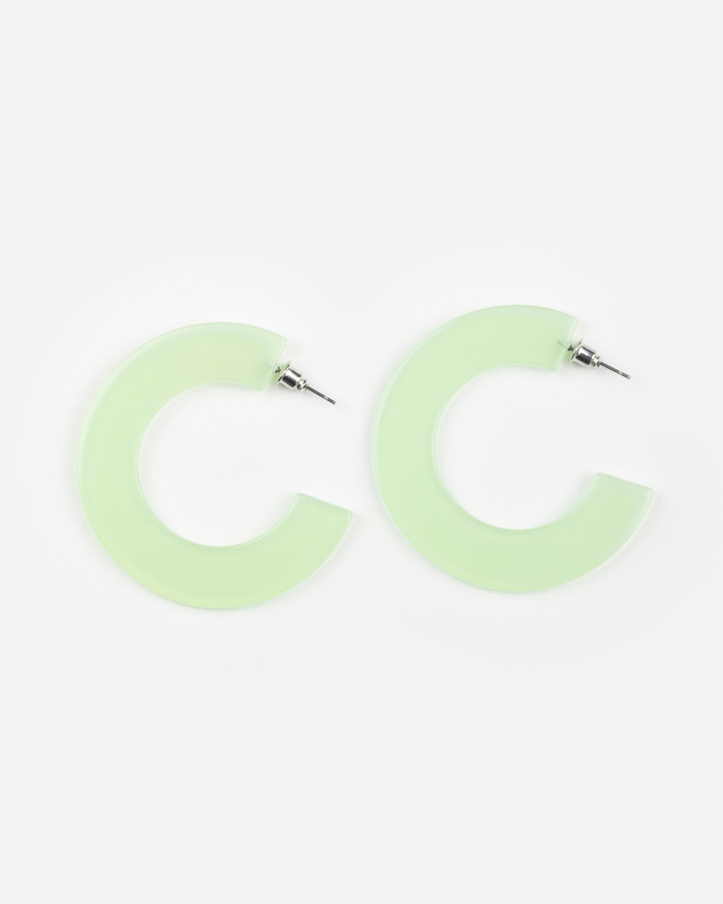 Boucles d'oreilles GINZA - Vert amande -