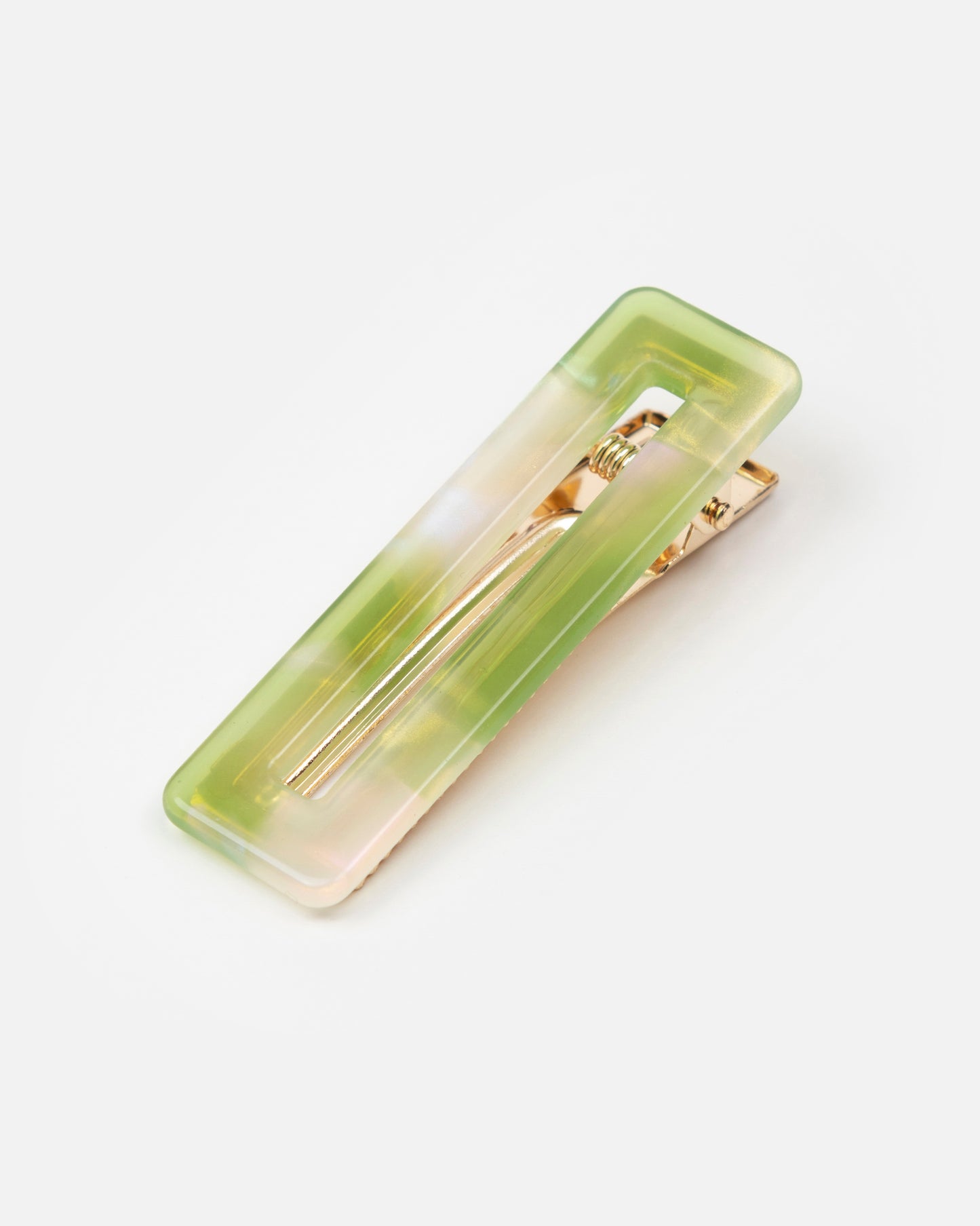 Barrette RECTANGLE - Pomme -