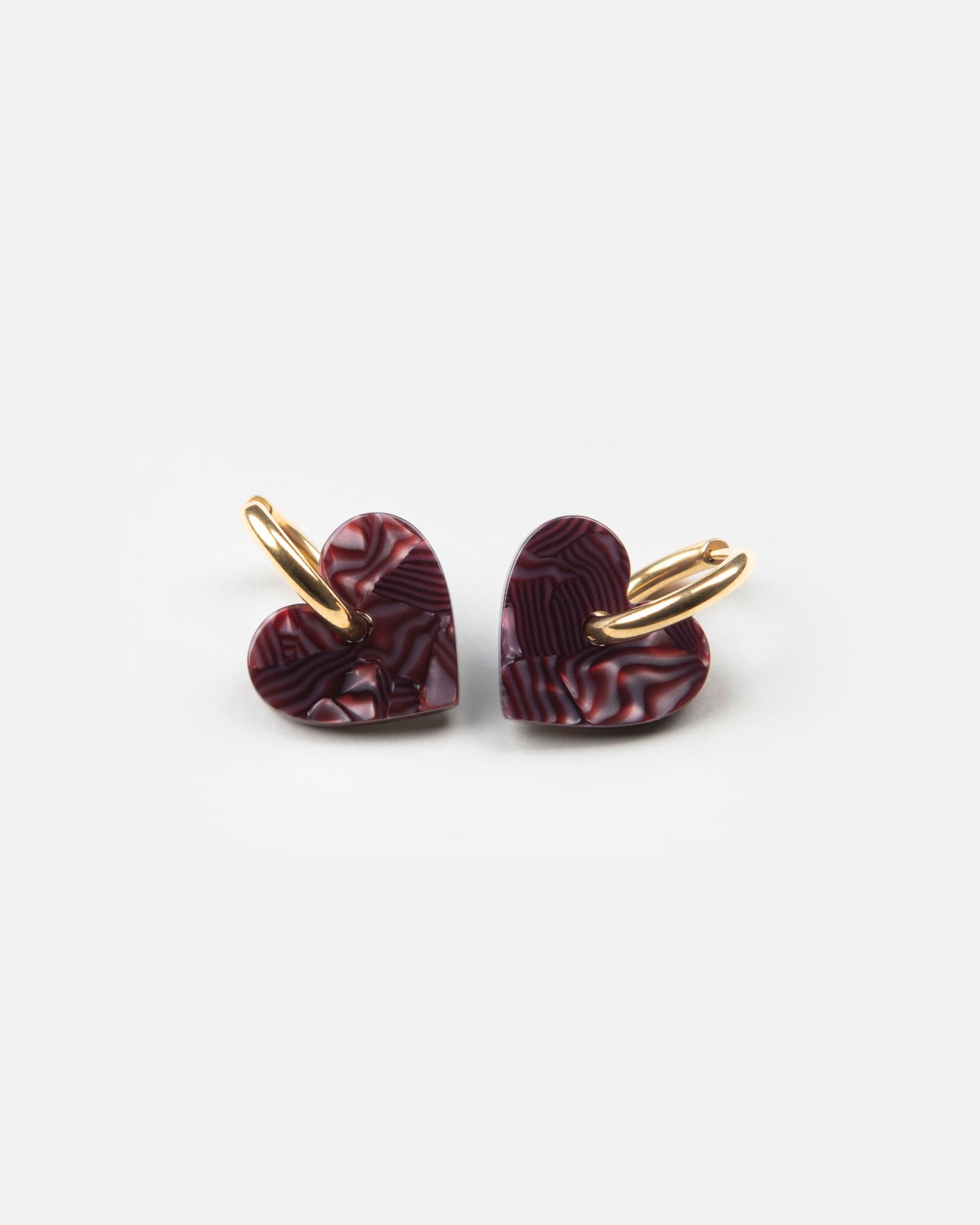 Boucles d'oreilles LOVA LOVA - Lie de vin -