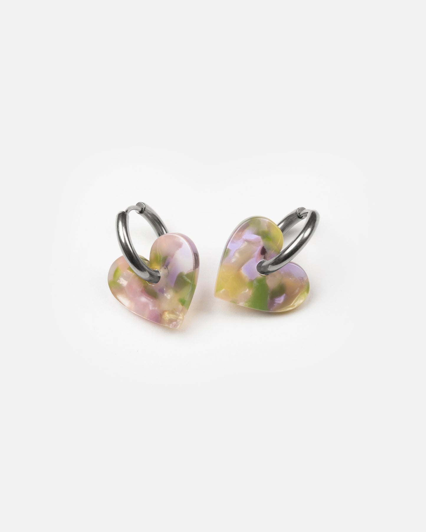 Boucles d'oreilles LOVA LOVA - Vert et Lavande -