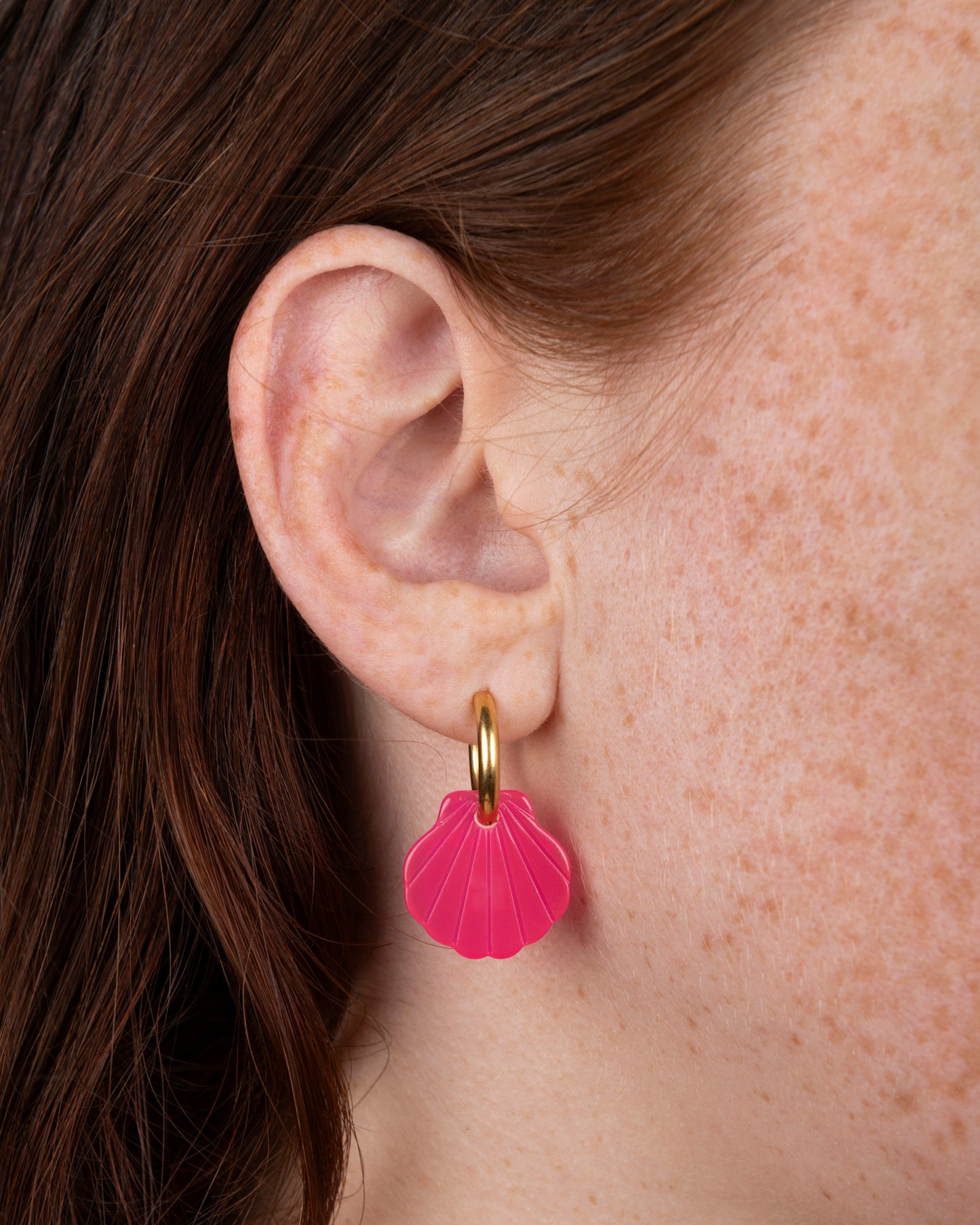 Boucles d'oreilles BABY MERMAID - Fuchsia -