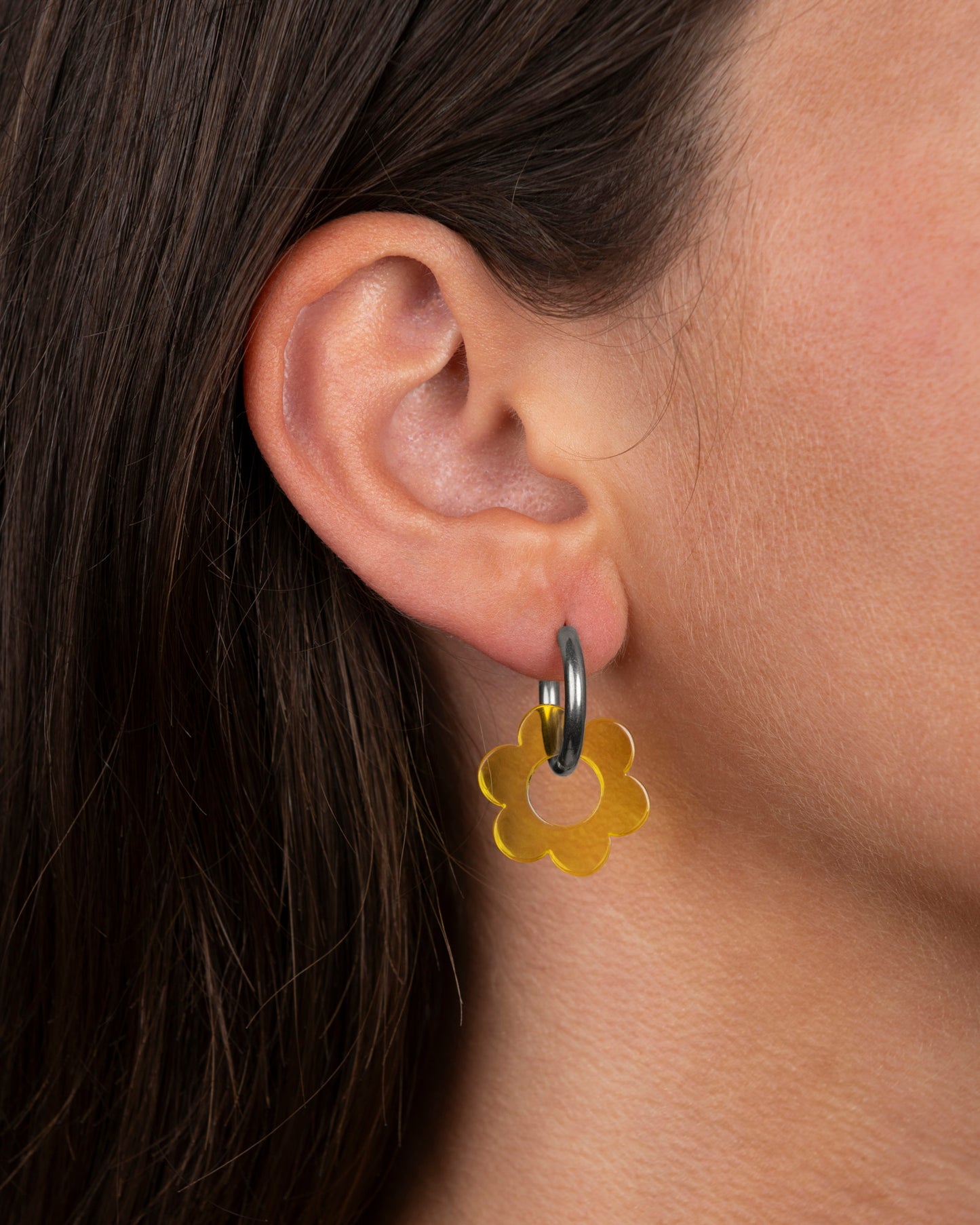 Boucles d'oreilles BABY FLEURETTE - Jaune -