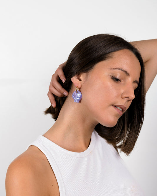 Boucles d'oreilles MERMAID - Lavande -