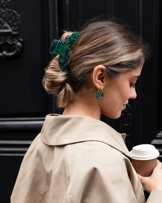 Pince à cheveux - Verte -