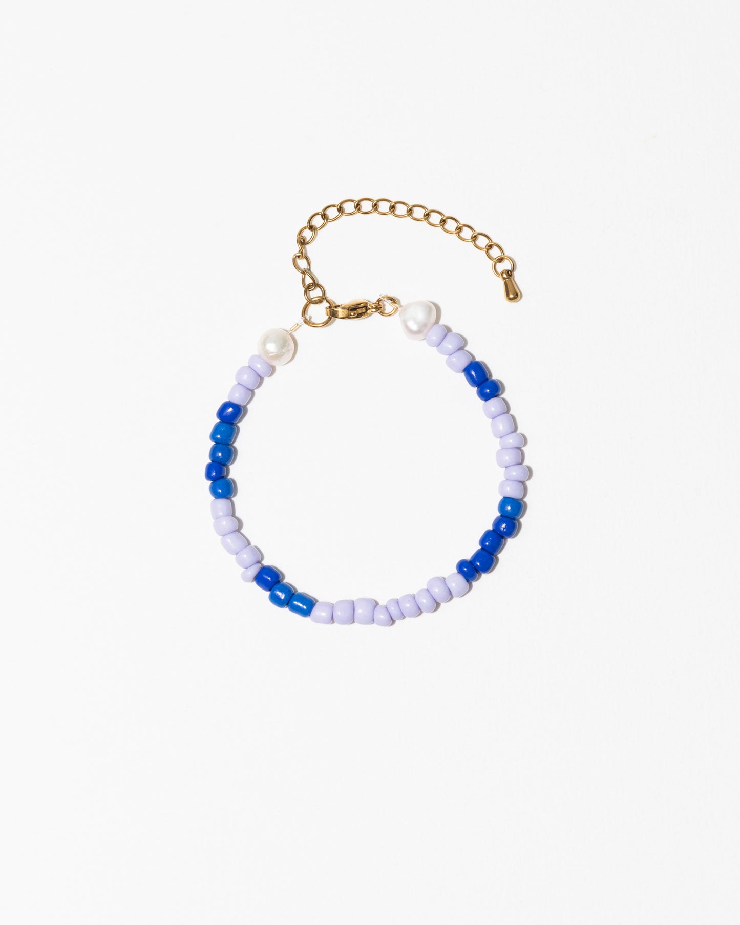 BRACELET - SALT AND PEARLS - Lila et bleu - DROP #4