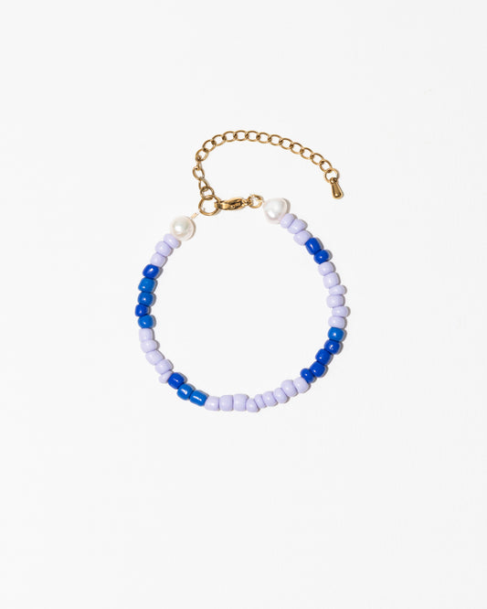 BRACELET - SALT AND PEARLS - Lila et bleu - DROP #4