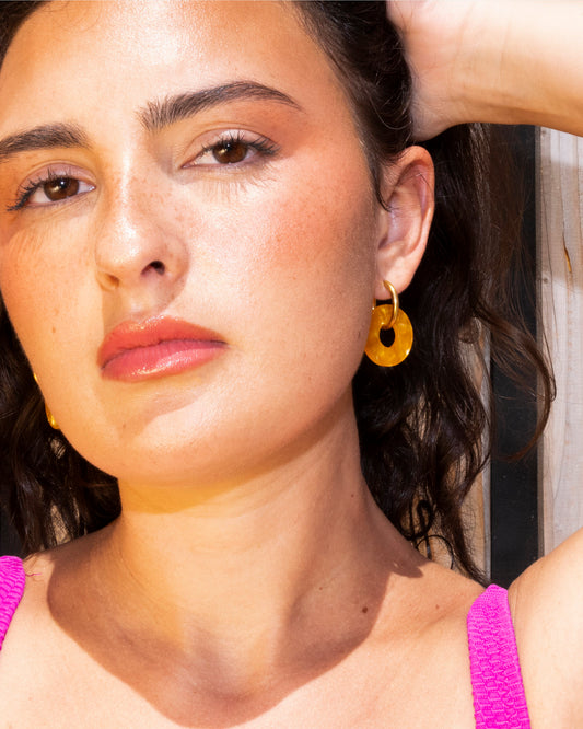 Boucles d'oreilles DONUTS - Abricot -