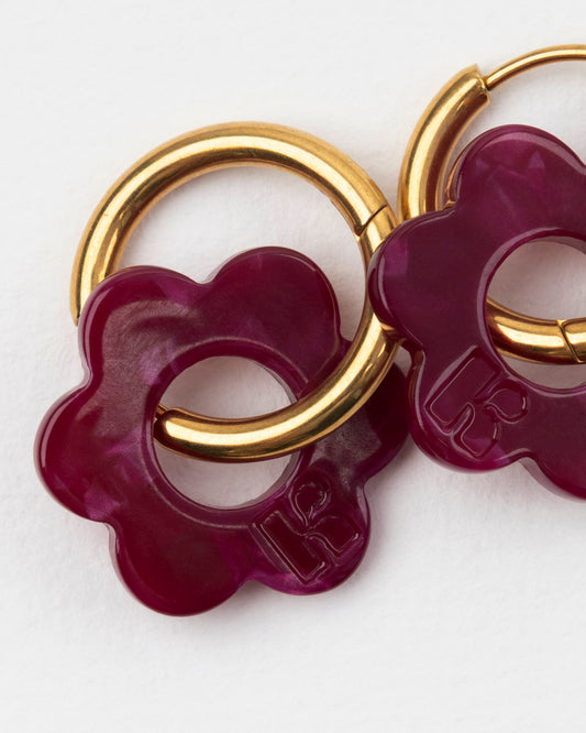 Boucles d'oreilles BABY FLEURETTE - Cerise -